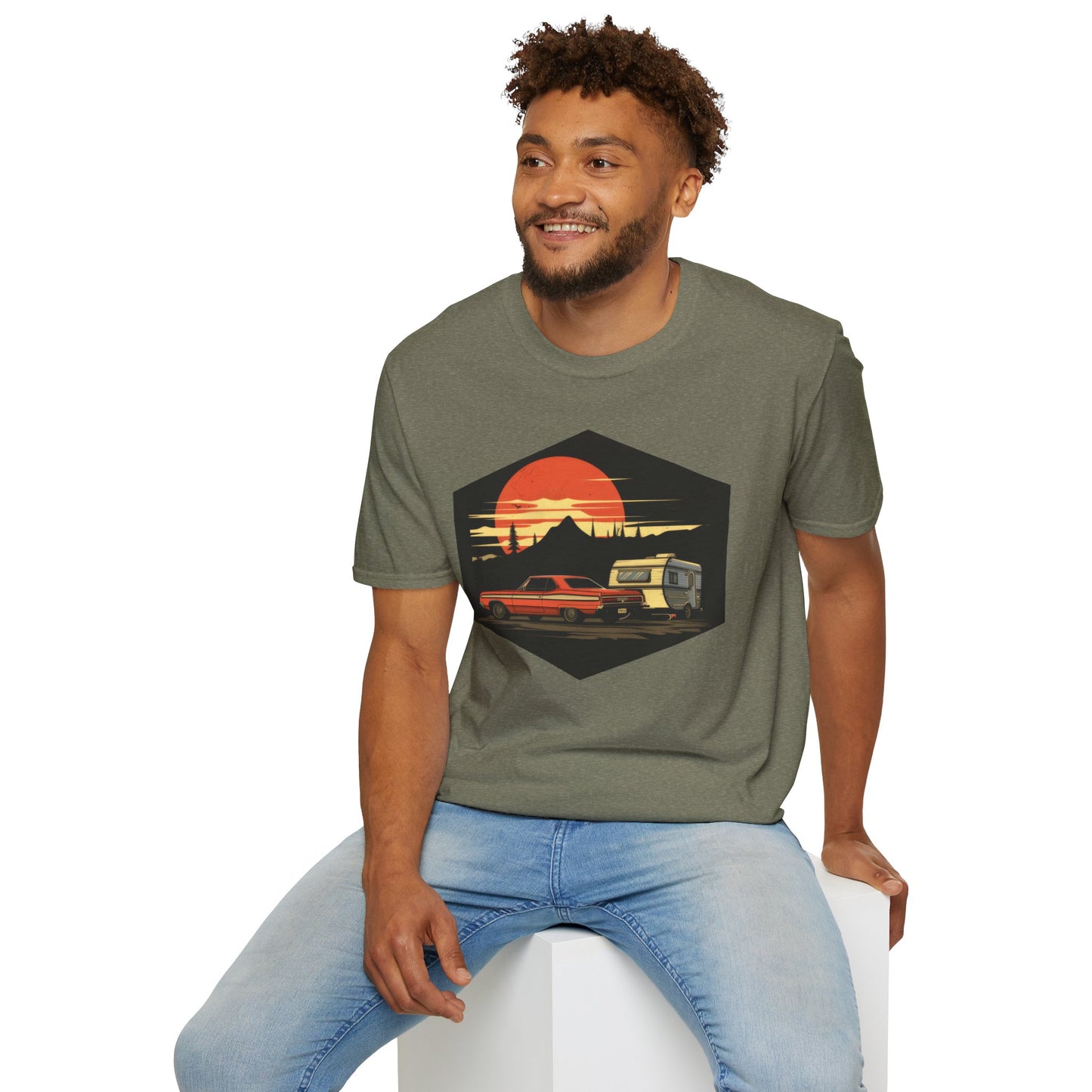 Camping! - Unisex Softstyle T-Shirt