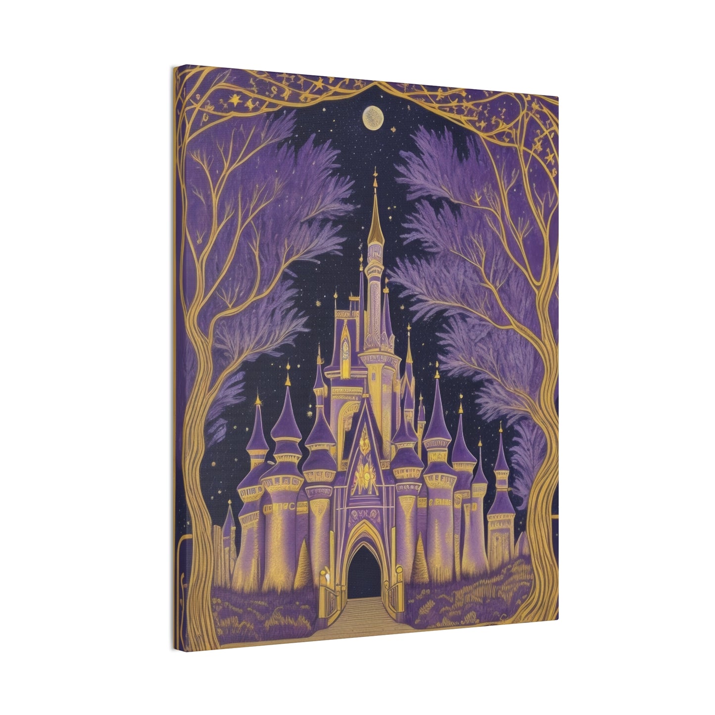 Purple Castle - Canvas Stretched, 0.75"