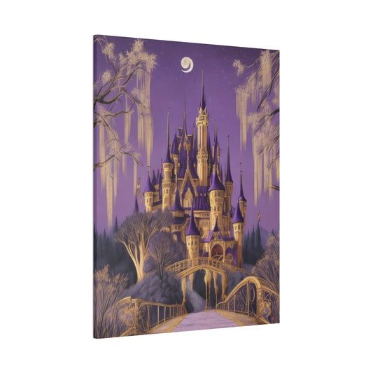 Purple Castle - Canvas Stretched, 0.75"