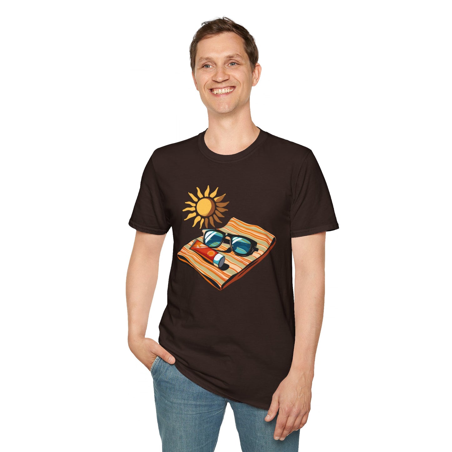 Beach Time! - Unisex Softstyle T-Shirt