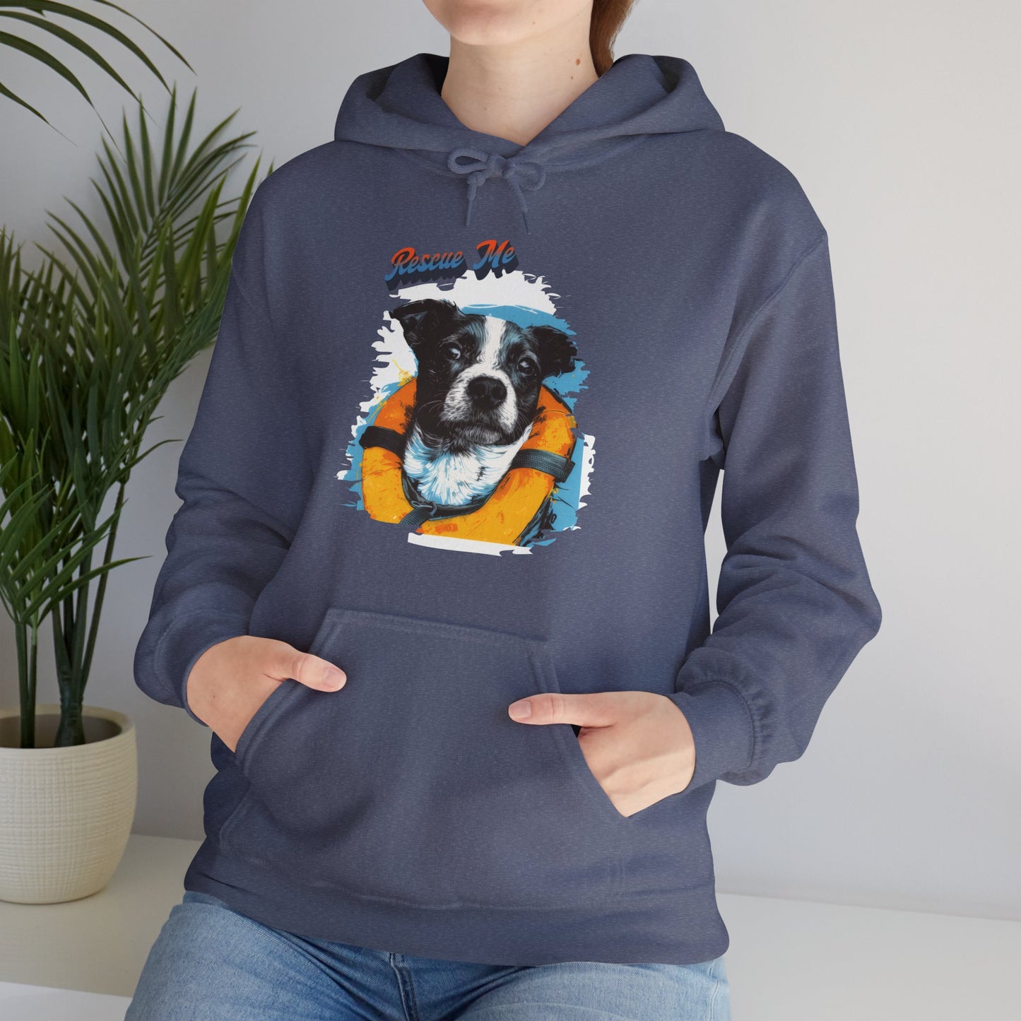 Rescue Dog - Unisex Heavy Blend™ Hooded Sweatshirt