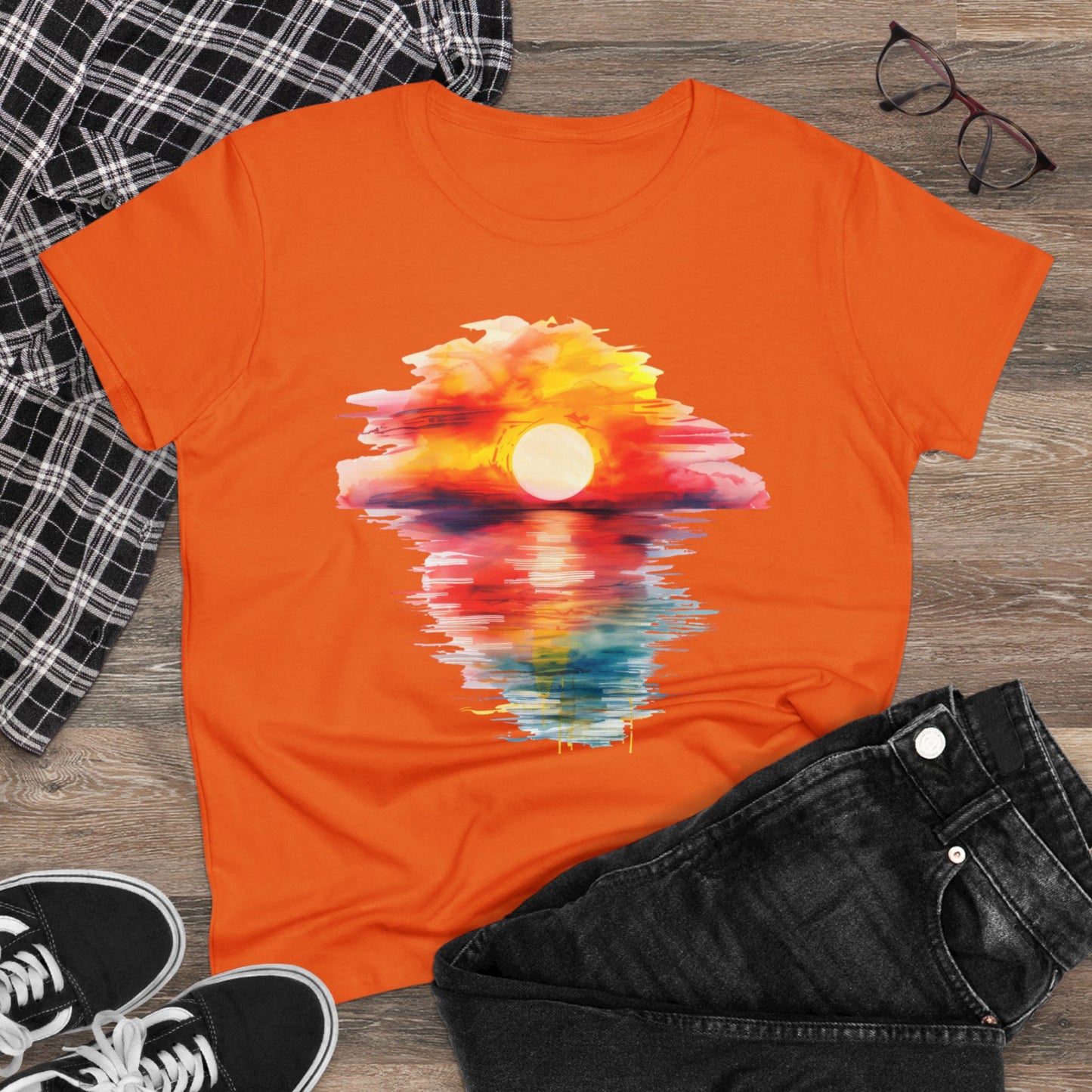 Sunrise - Women's Midweight Cotton Tee