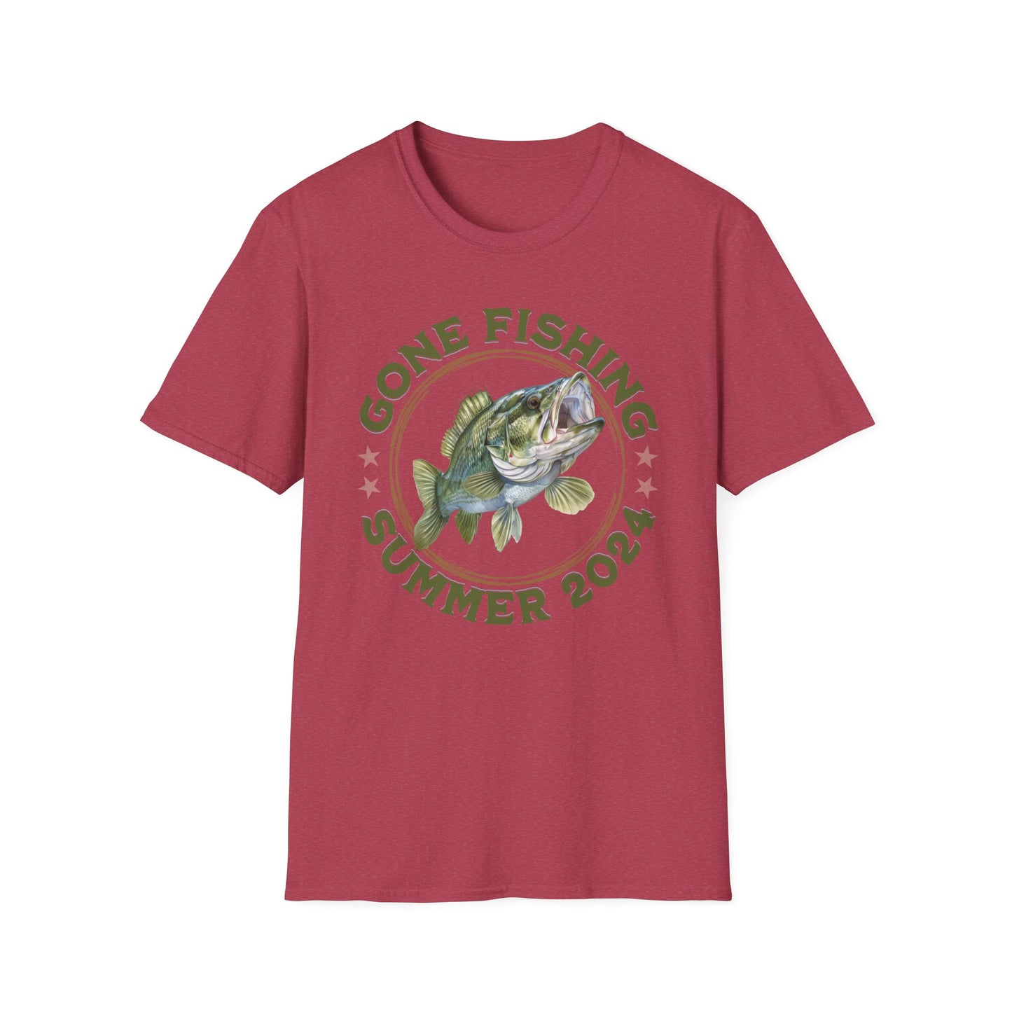 Gone Fishing - Unisex Softstyle T-Shirt