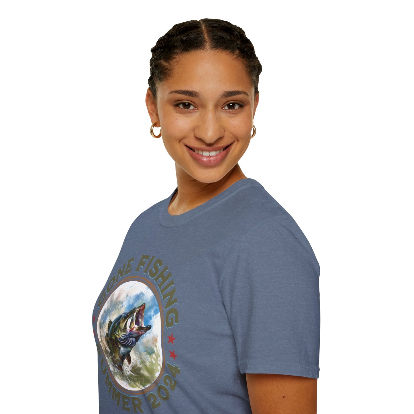 Gone Fishing - Unisex Softstyle T-Shirt