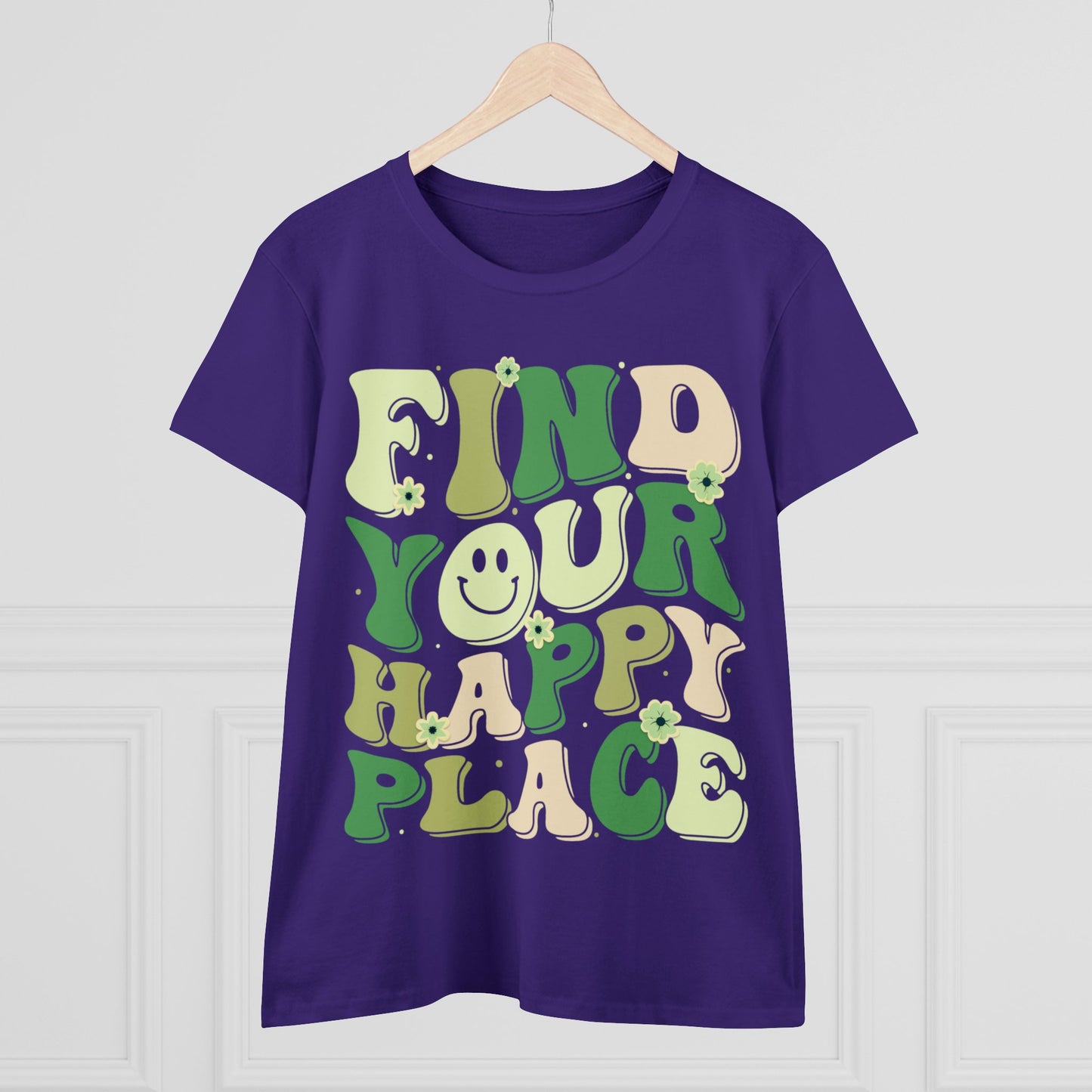 Find Your Happy Place - Gardening - Women's Midweight Cotton Tee