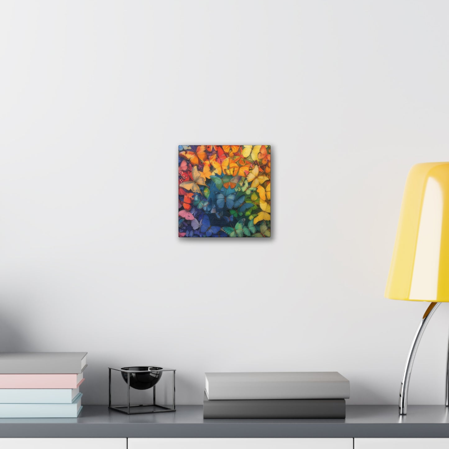 Rainbow Butterflies - Canvas Stretched, 0.75"