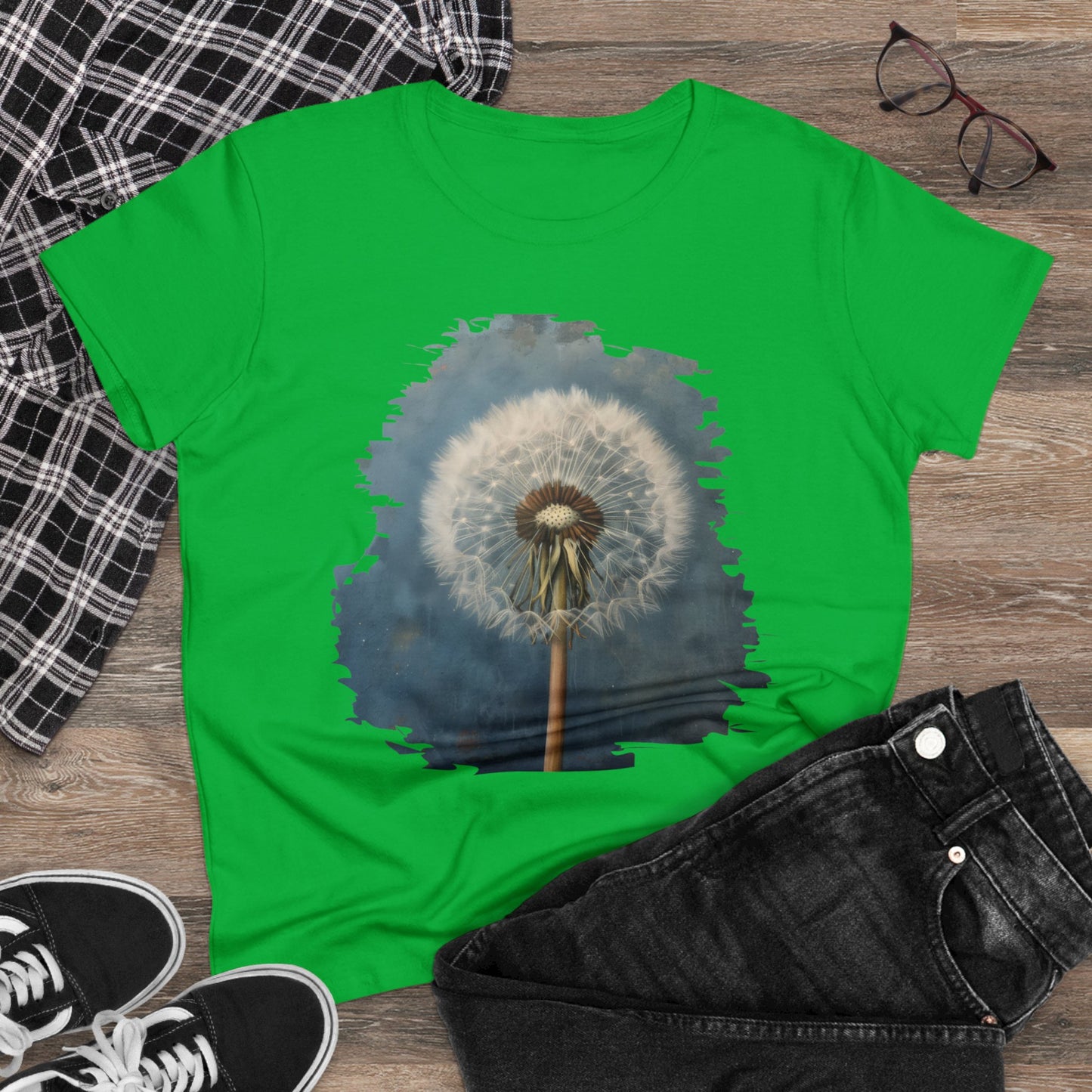 Dandelion - Flowers - Women's Midweight Cotton Tee