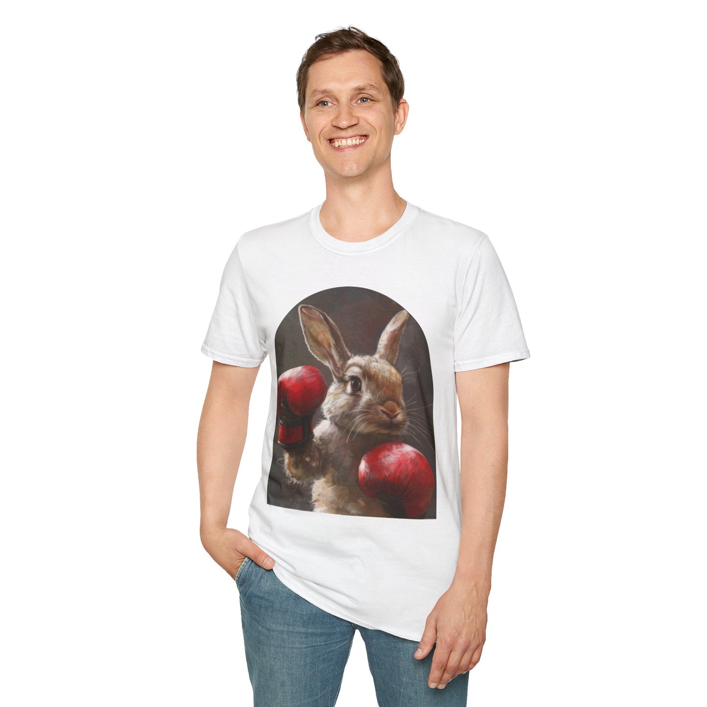 Boxing Bunny - Unisex Softstyle T-Shirt