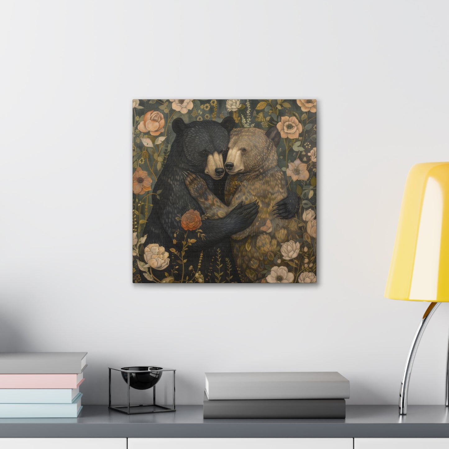 Hugging Bears - Canvas Stretched, 0.75" - Canvas Stretched, 0.75"