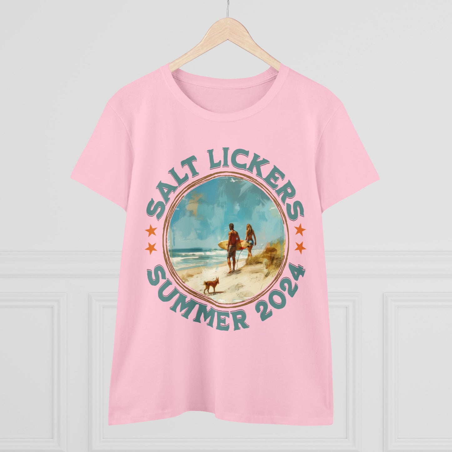 Surfing - Women's Midweight Cotton Tee