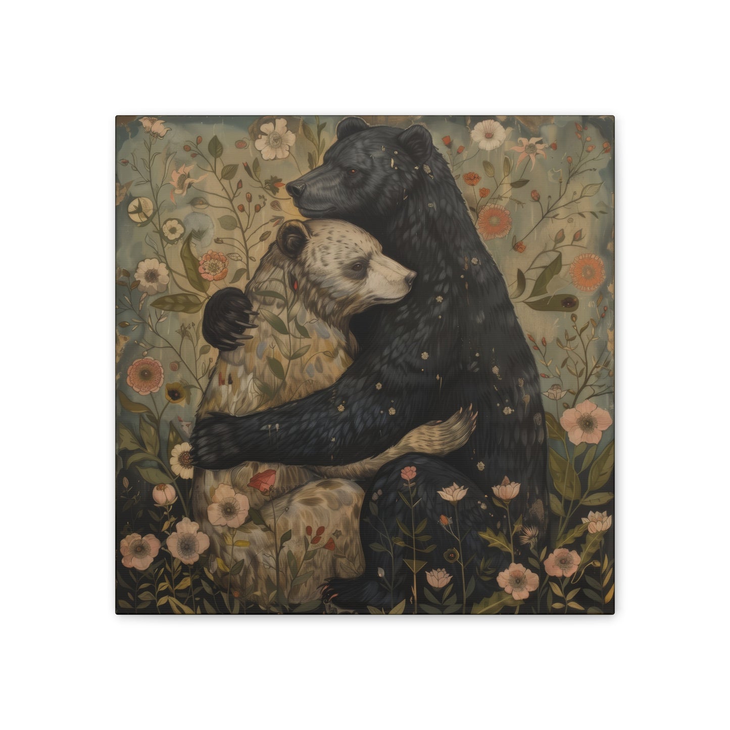 Copy of Hugging Bears - Canvas Stretched, 0.75" - Canvas Stretched, 0.75"