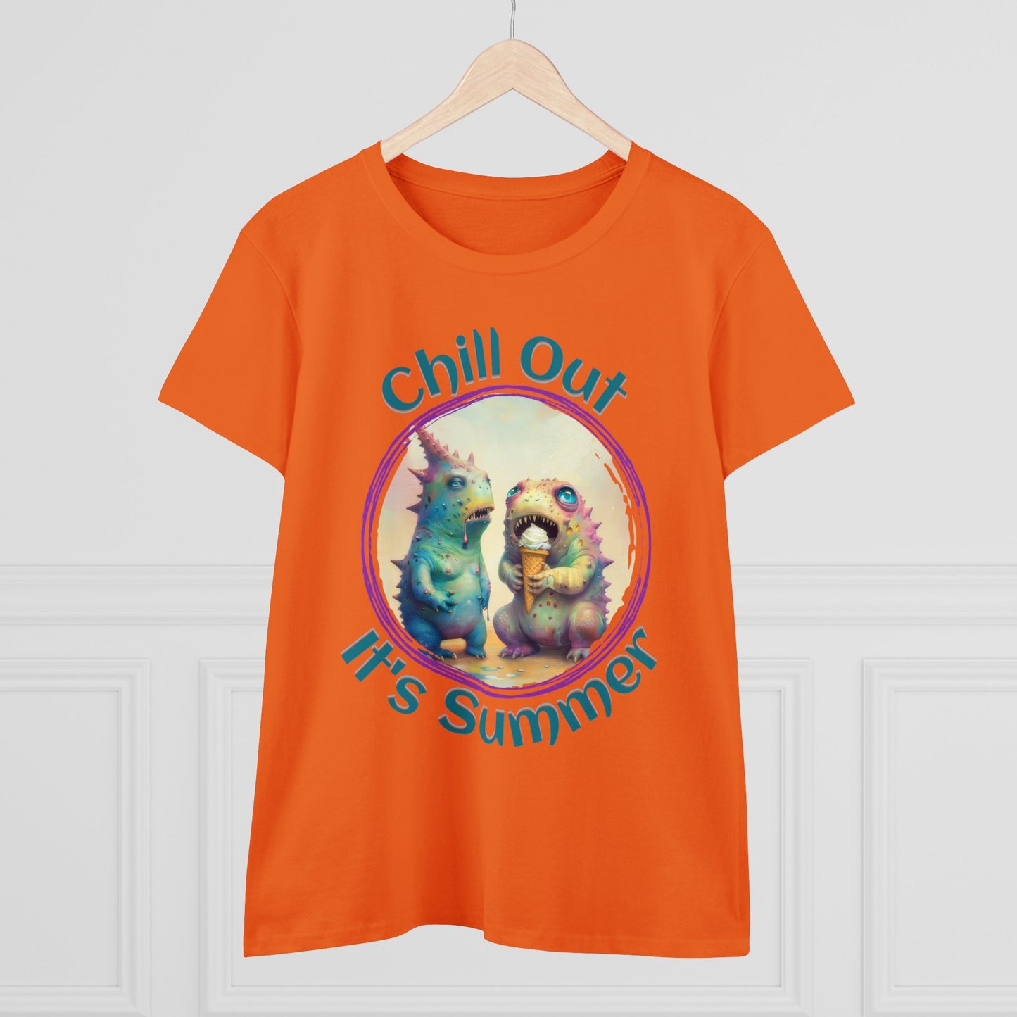 Chill Out, It's Summer - Women's Midweight Cotton Tee