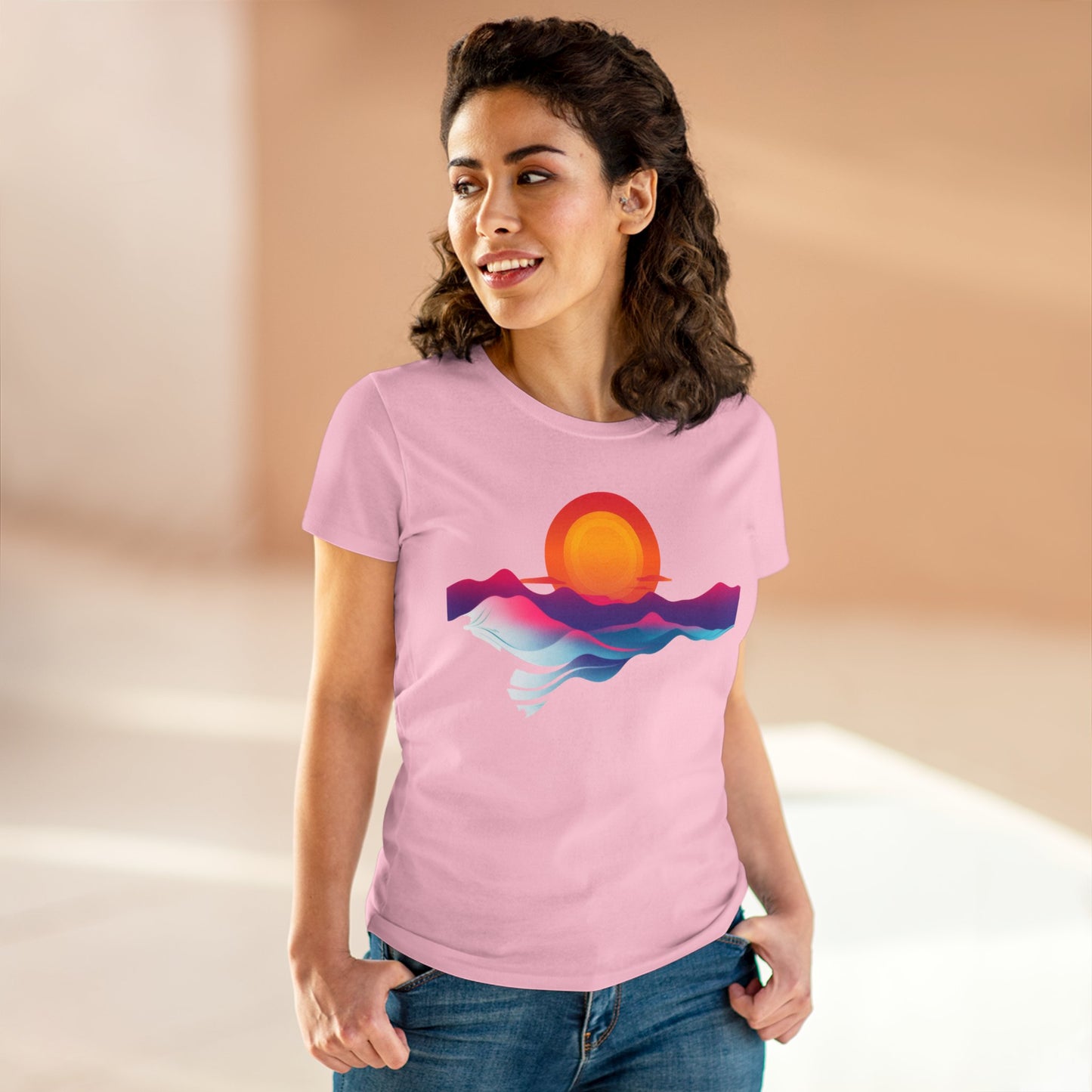 Sunrise - Women's Midweight Cotton Tee