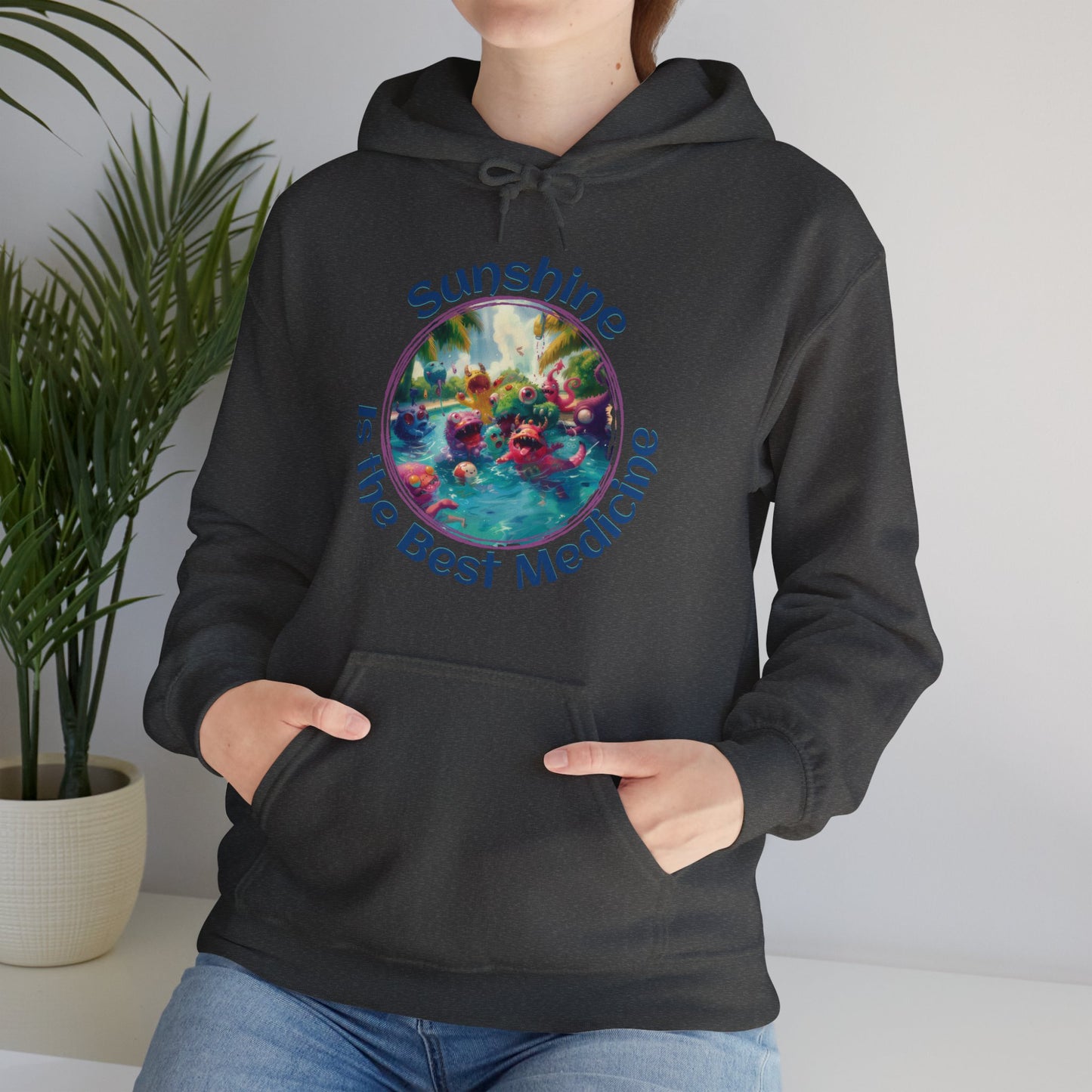 Sunshine is the Best Medicine - Unisex Heavy Blend™ Hooded Sweatshirt