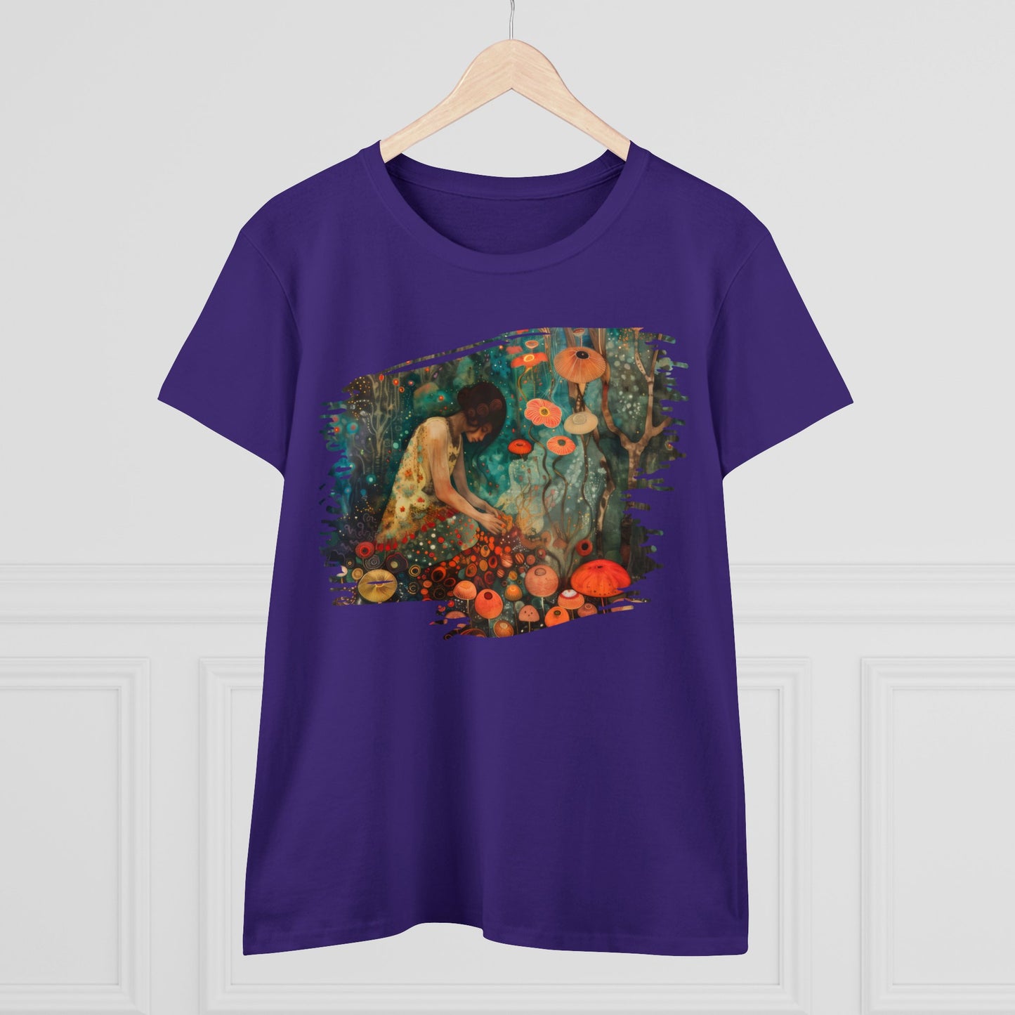 Mushroom Girl - Women's Midweight Cotton Tee