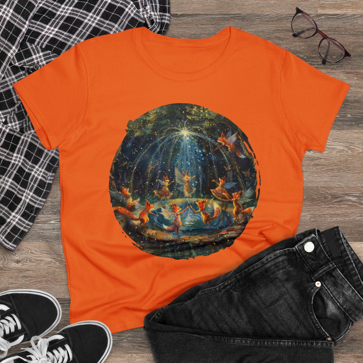 Fairy Celebration - Fantasy - Women's Midweight Cotton Tee