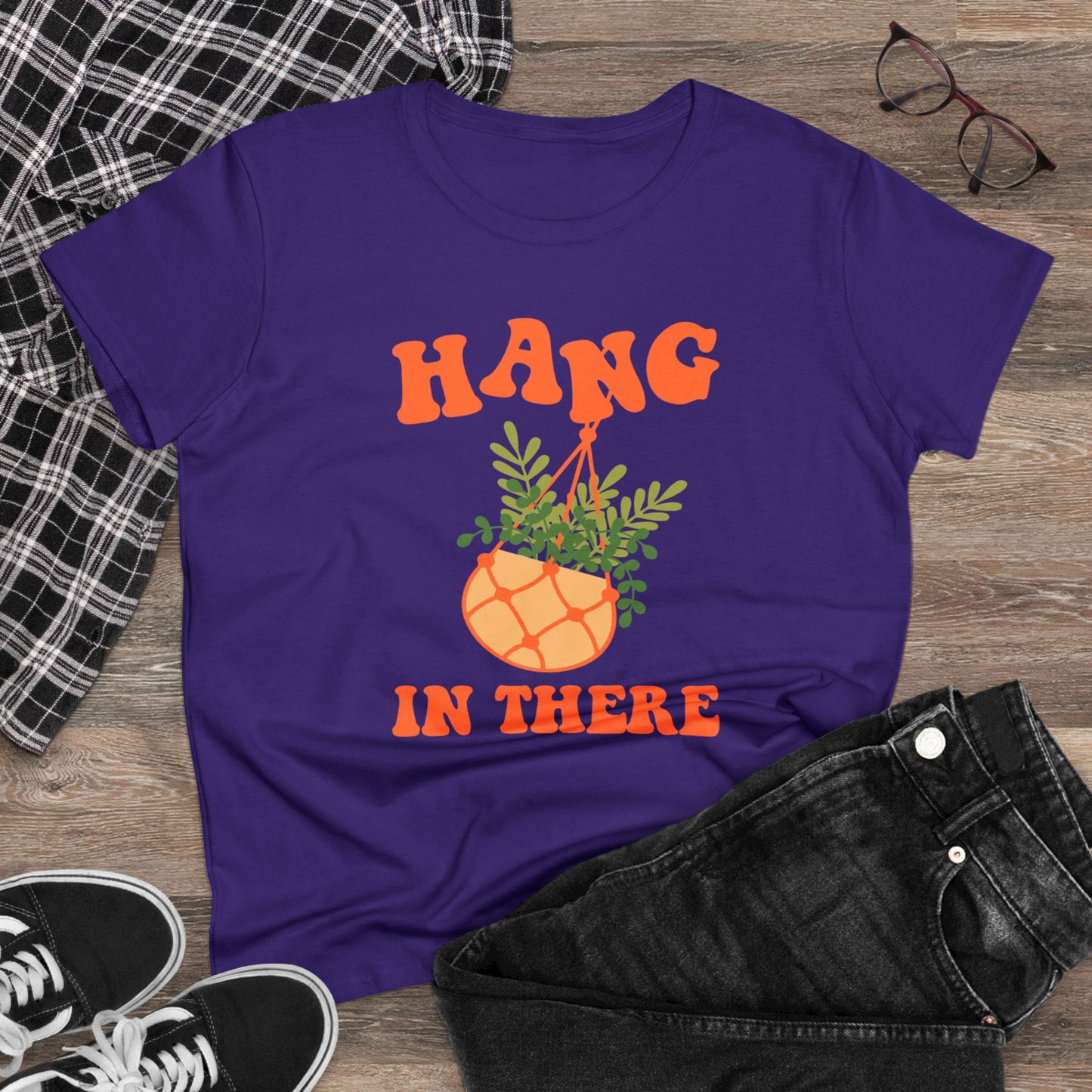 Hang In There - Gardening - Women's Midweight Cotton Tee