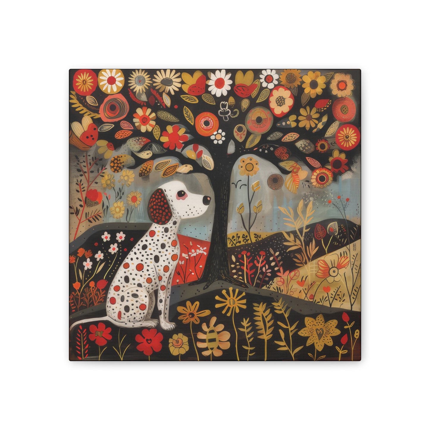 Autumn Dog - Canvas Stretched, 0.75"