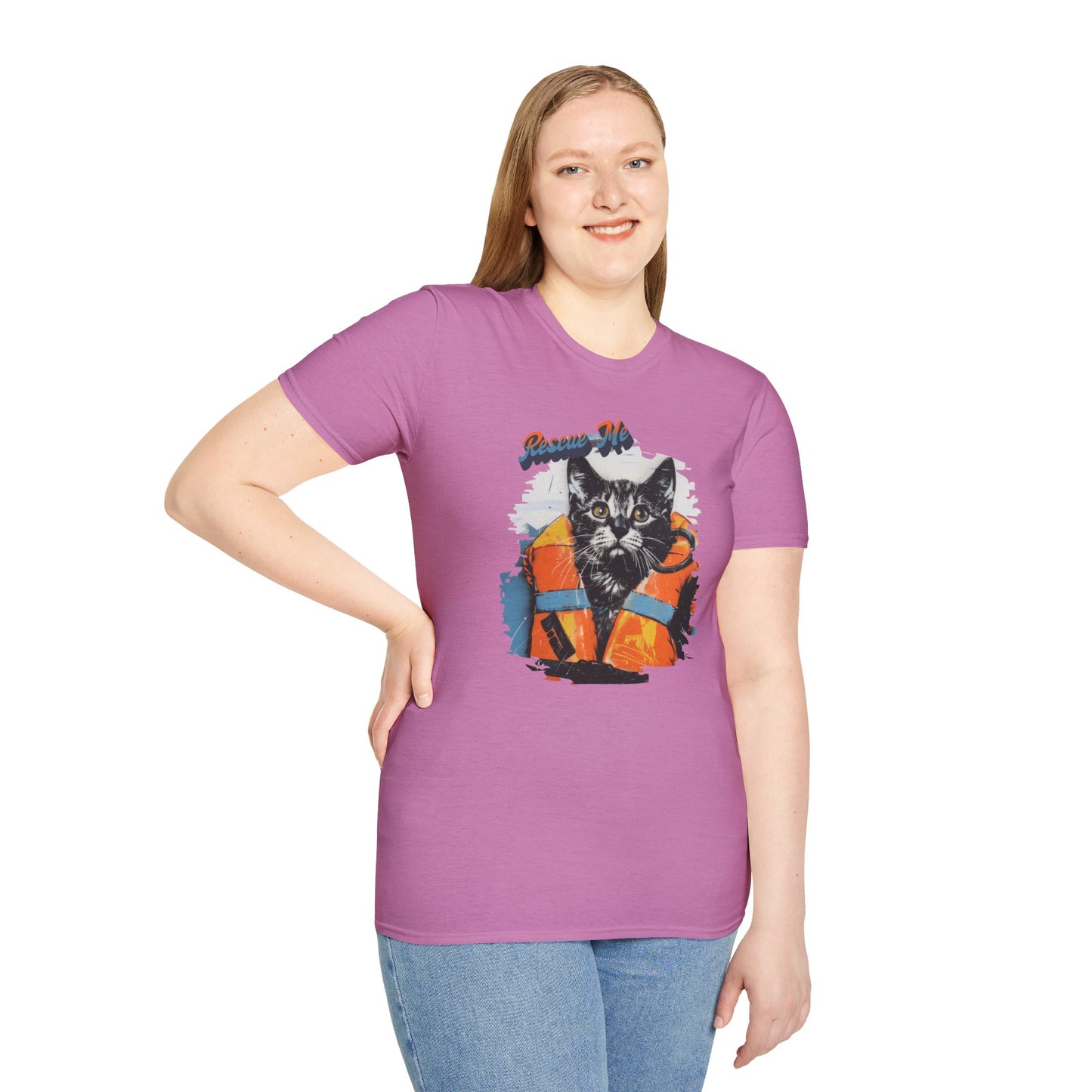 Rescue Cat - Unisex Softstyle T-Shirt