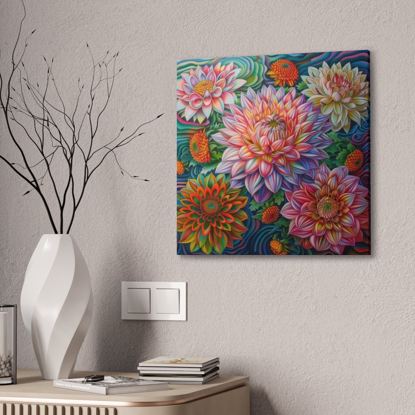 Flowers - Canvas Stretched, 0.75"