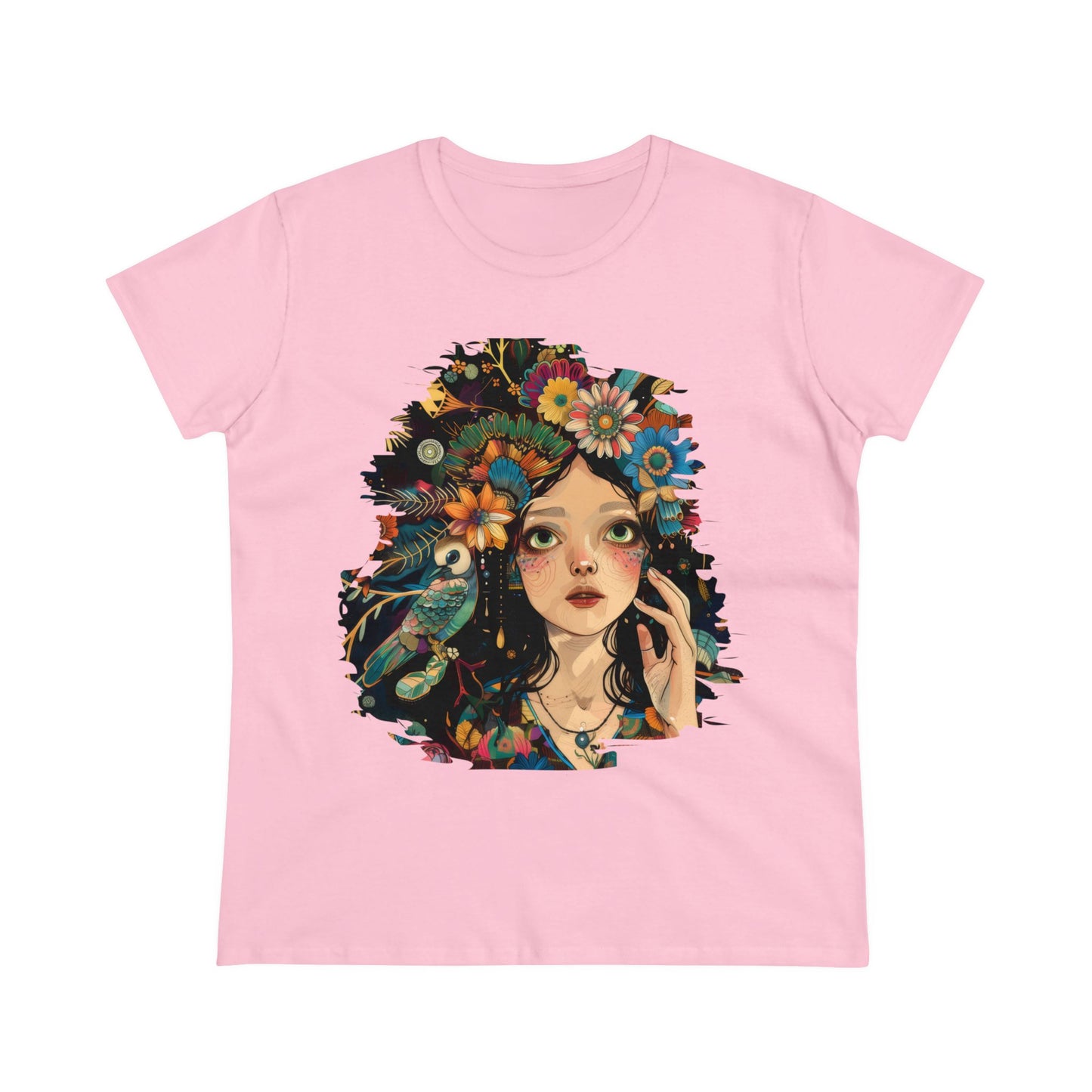 Flower Girl - Women's Midweight Cotton Tee