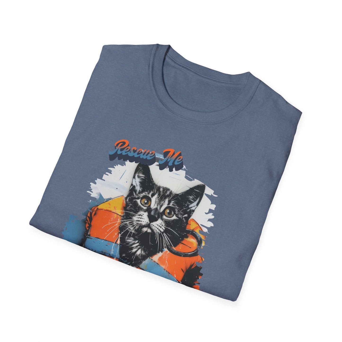 Rescue Cat - Unisex Softstyle T-Shirt