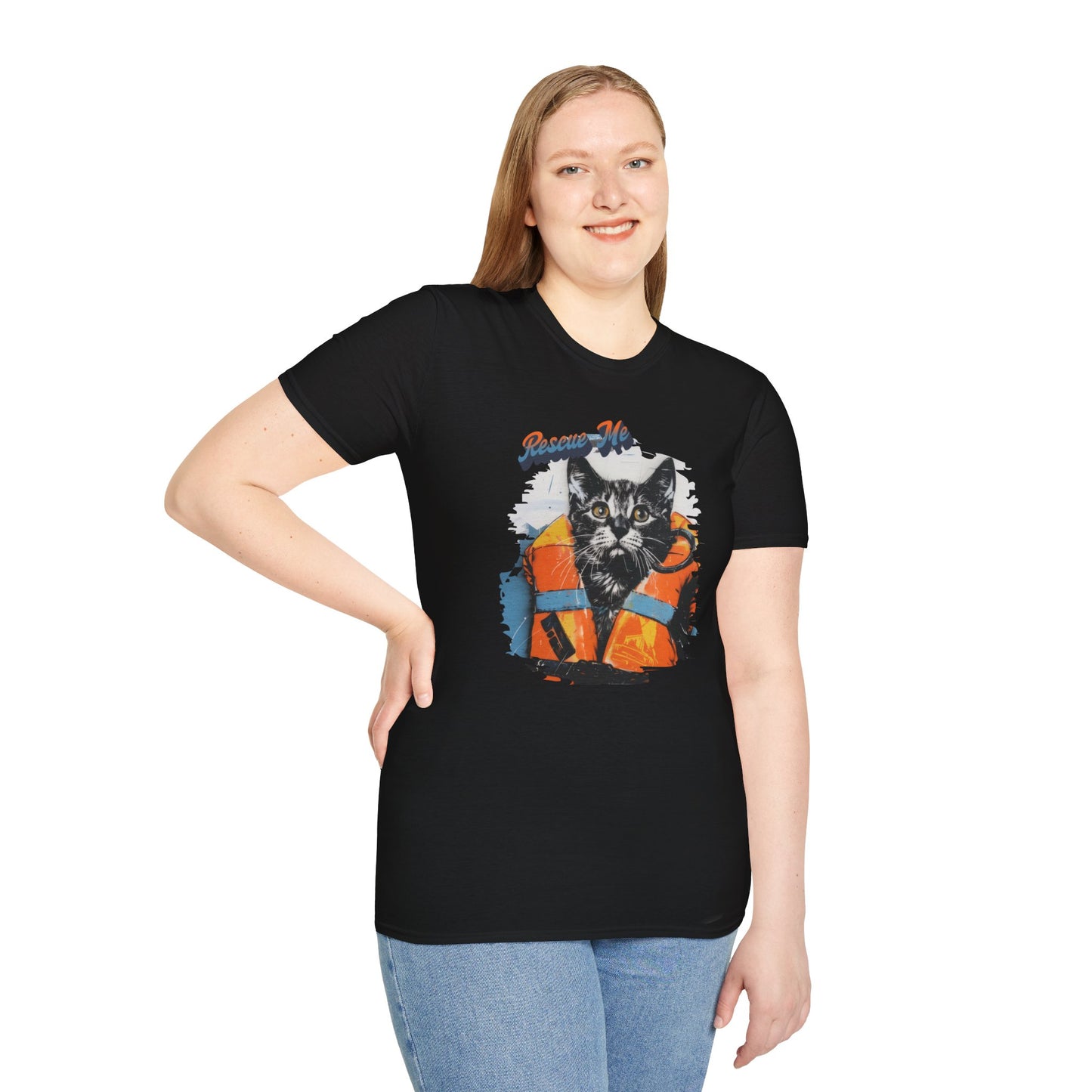 Rescue Cat - Unisex Softstyle T-Shirt