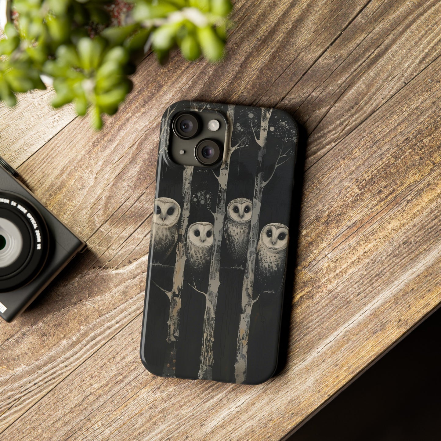 Owls at Night Phone Case