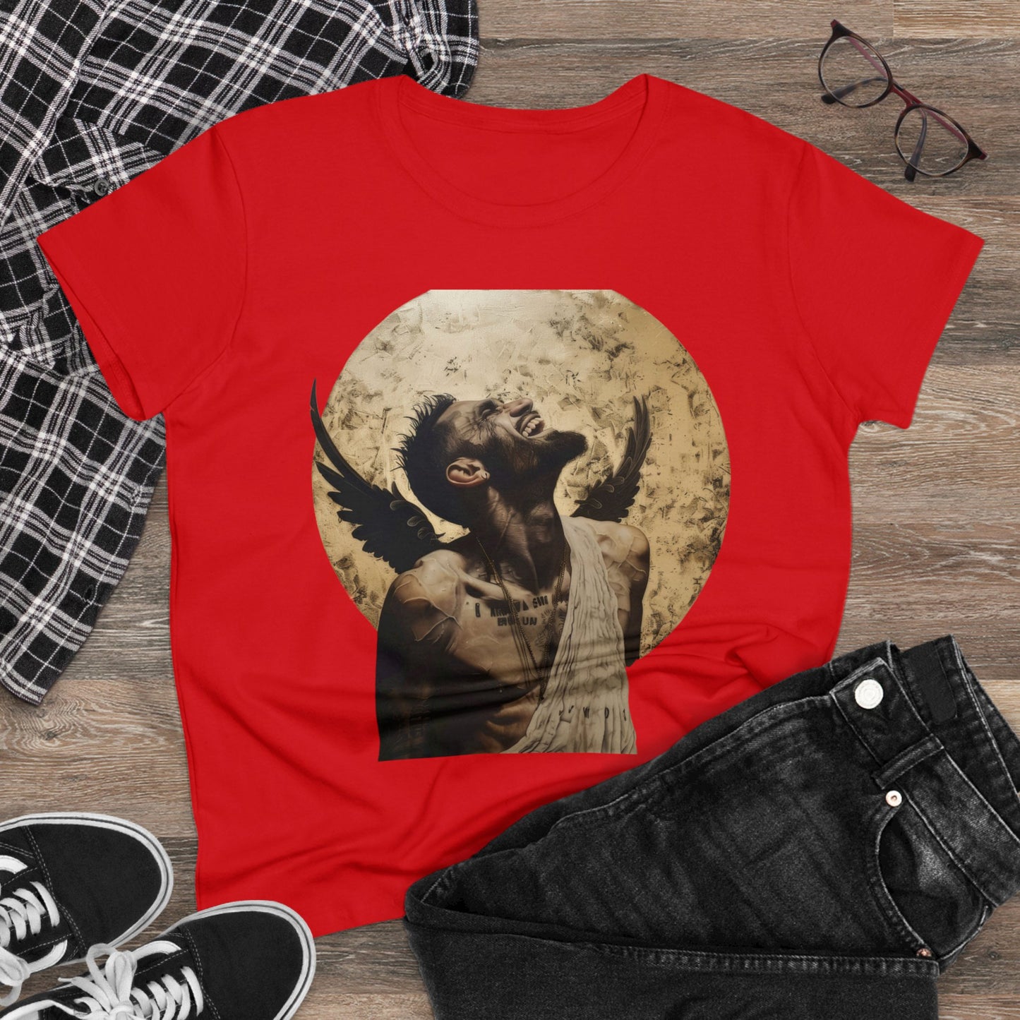 Angel or Devil - Women's Midweight Cotton Tee