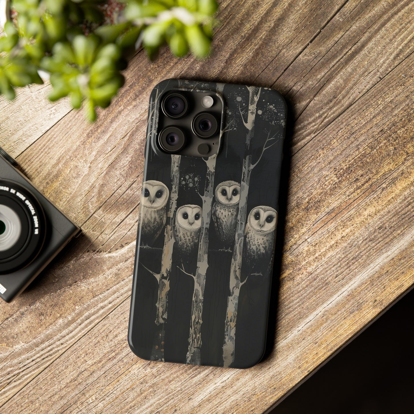 Owls at Night Phone Case