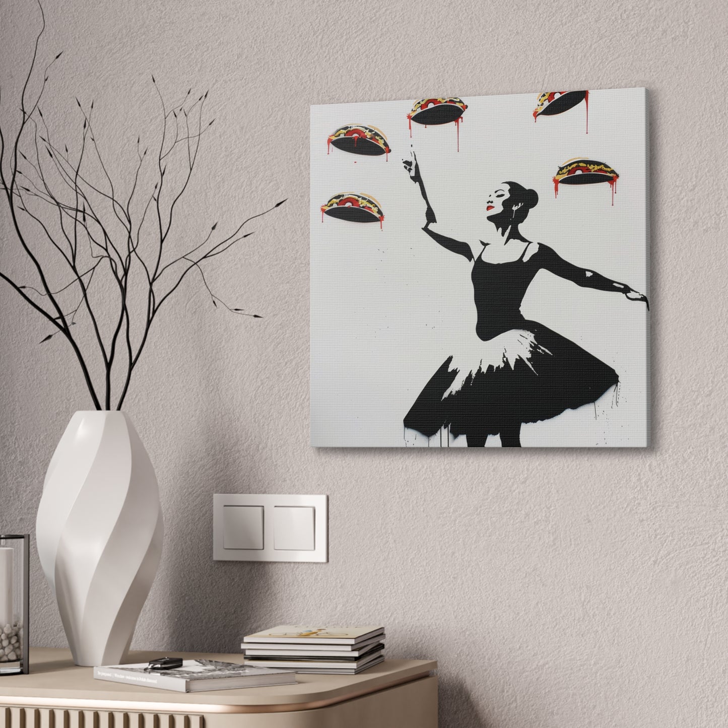 Ballerina of Tacos - Canvas Stretched, 0.75"