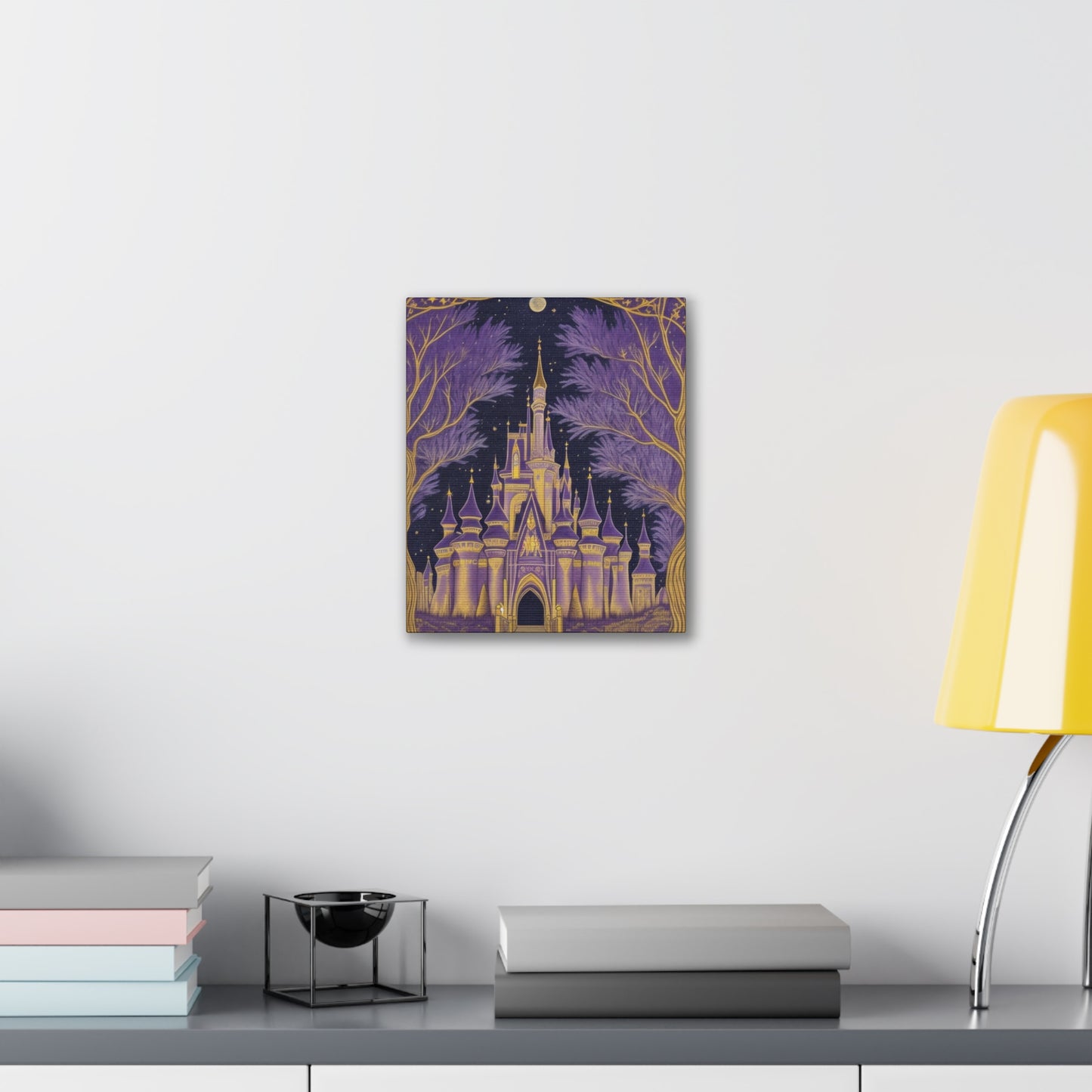 Purple Castle - Canvas Stretched, 0.75"