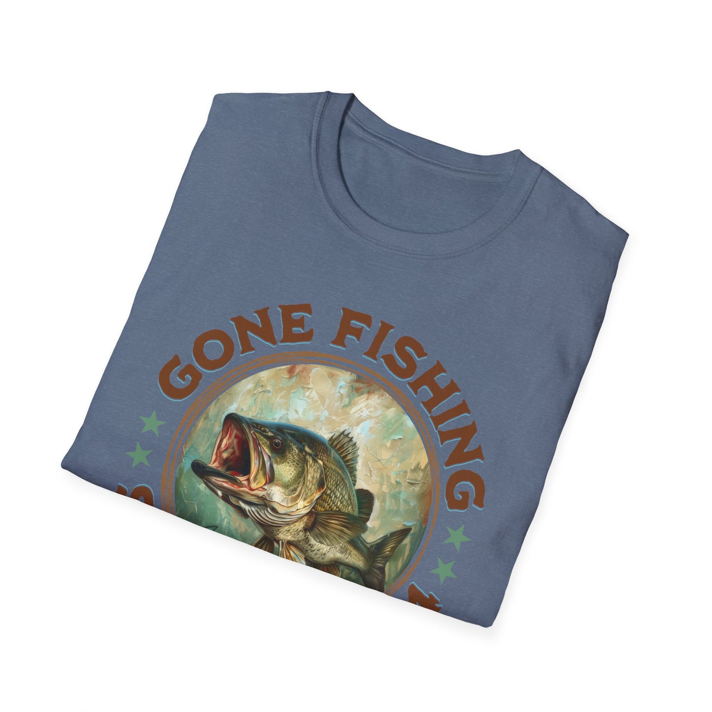 Gone Fishing - Unisex Softstyle T-Shirt