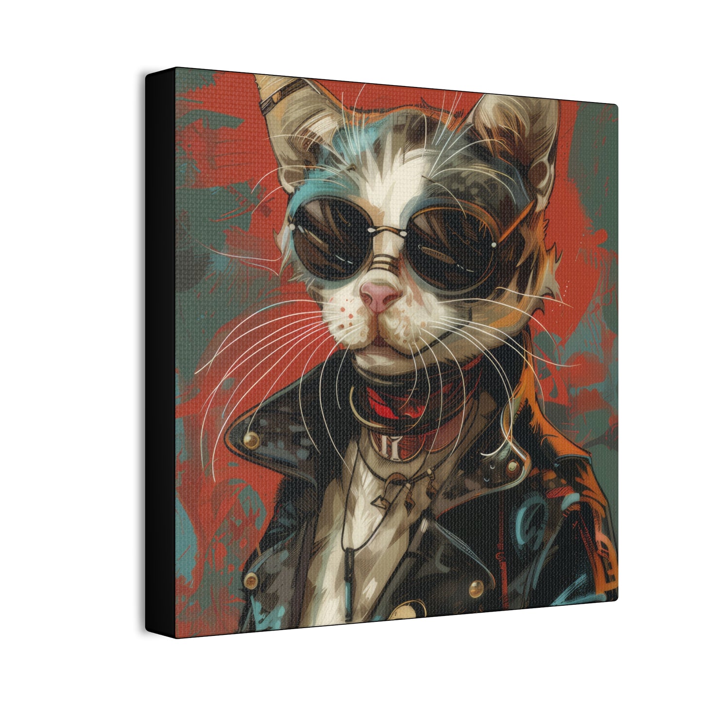 Mad Max Kitty - Canvas Stretched, 0.75" - Canvas Stretched, 0.75"