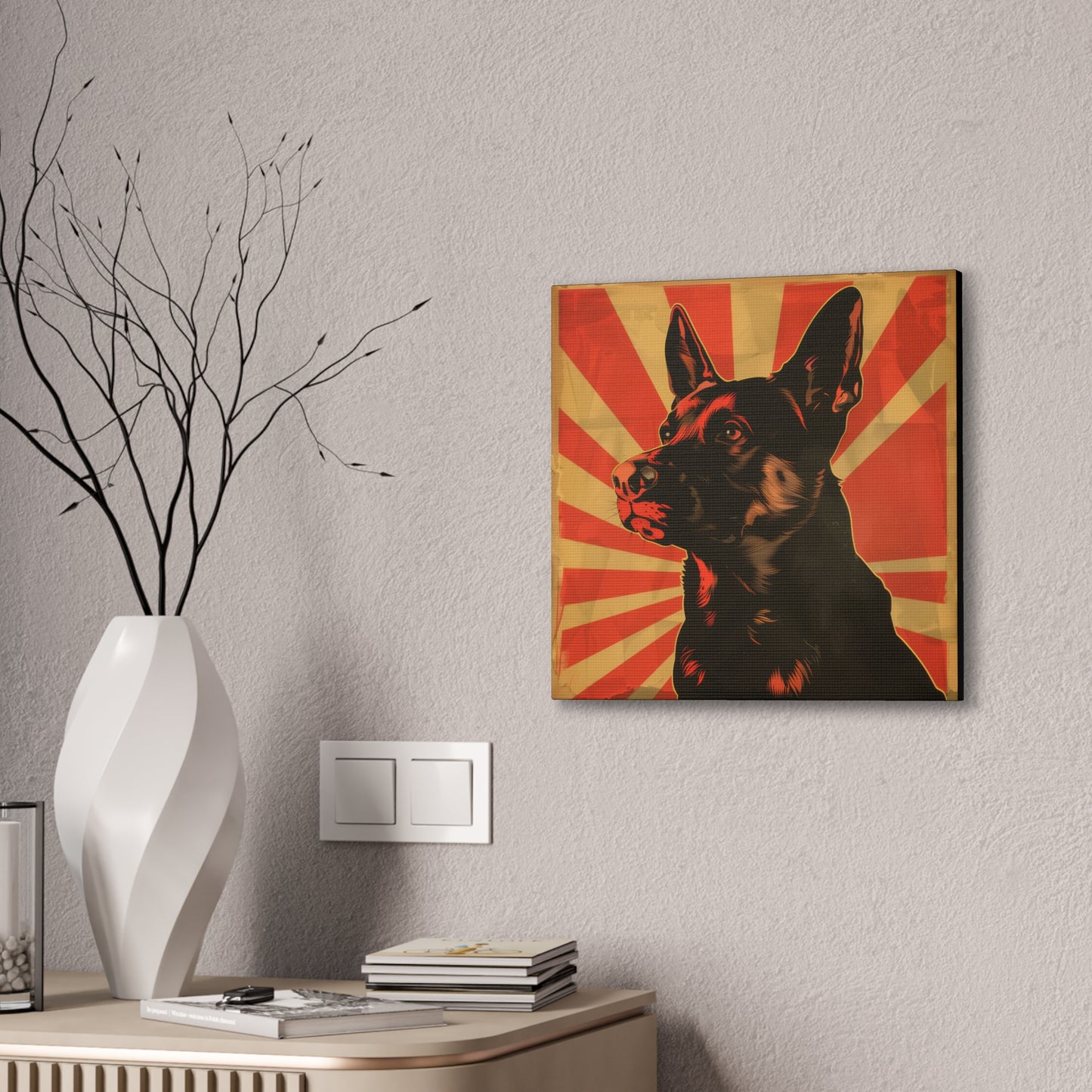 Comrade Canine - Canvas Stretched, 0.75"