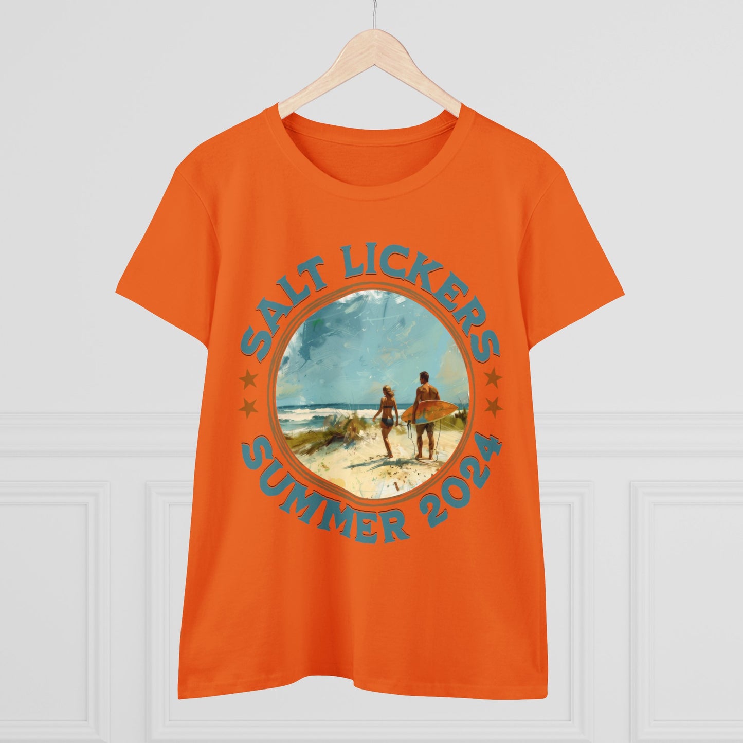 Surfing - Women's Midweight Cotton Tee