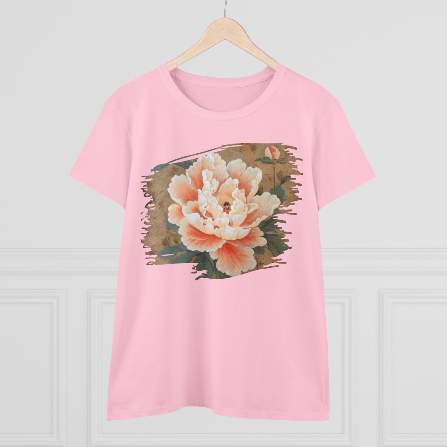 Peony - Flower - Women's Midweight Cotton Tee