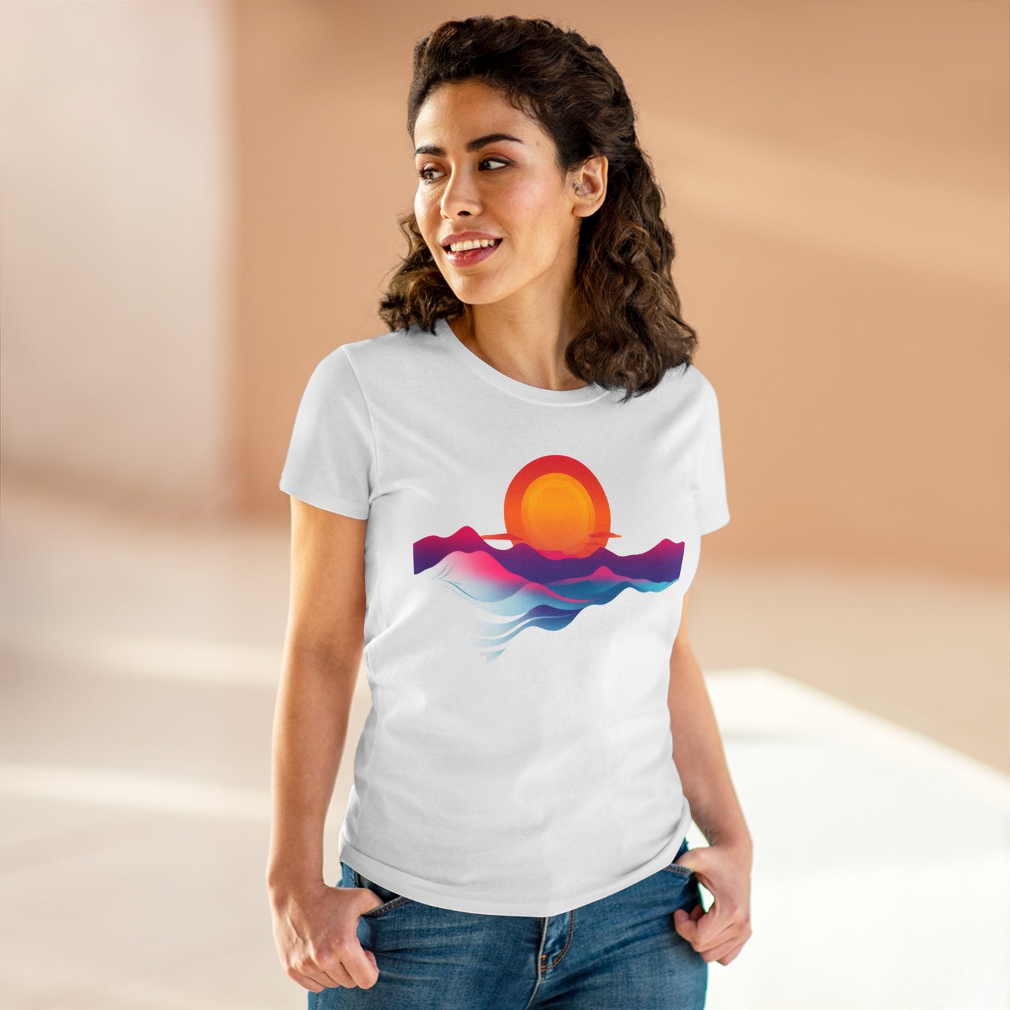 Sunrise - Women's Midweight Cotton Tee