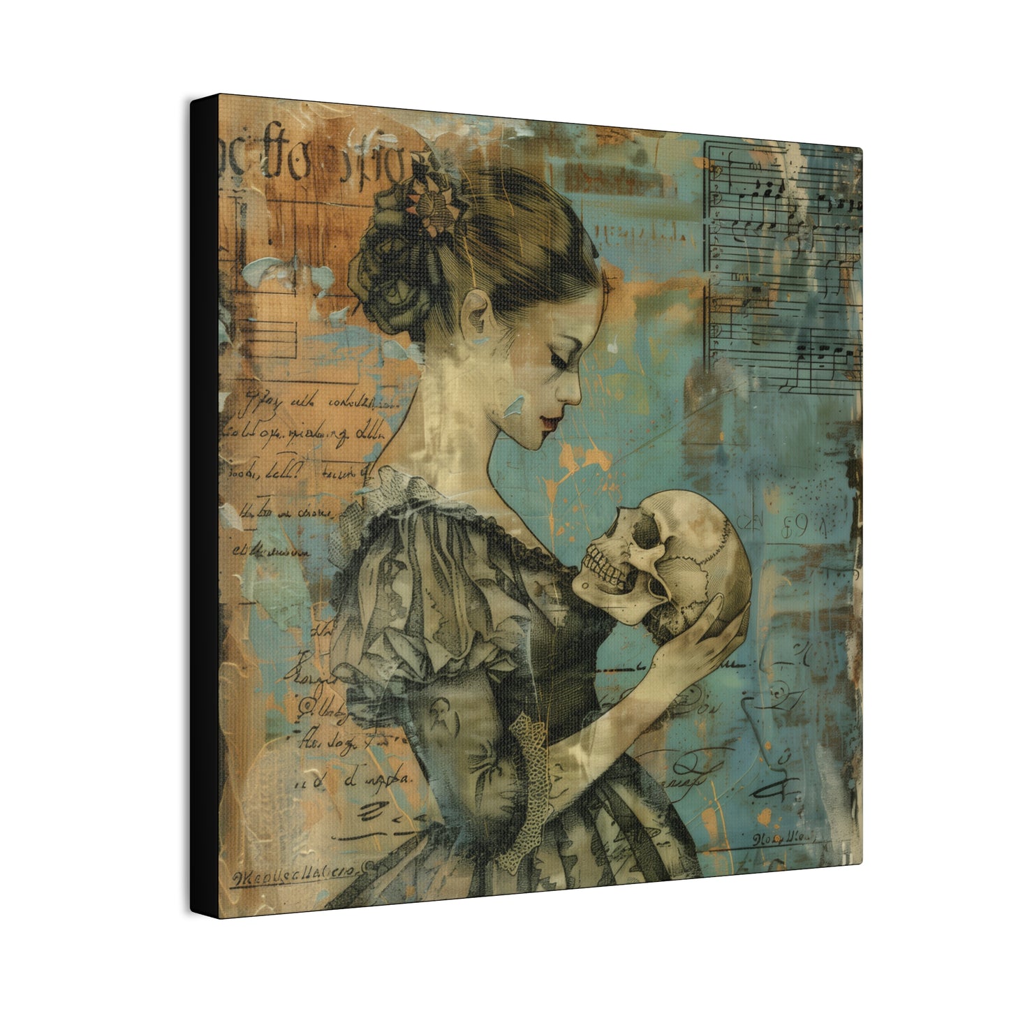 Her Skull - Canvas Stretched, 0.75"