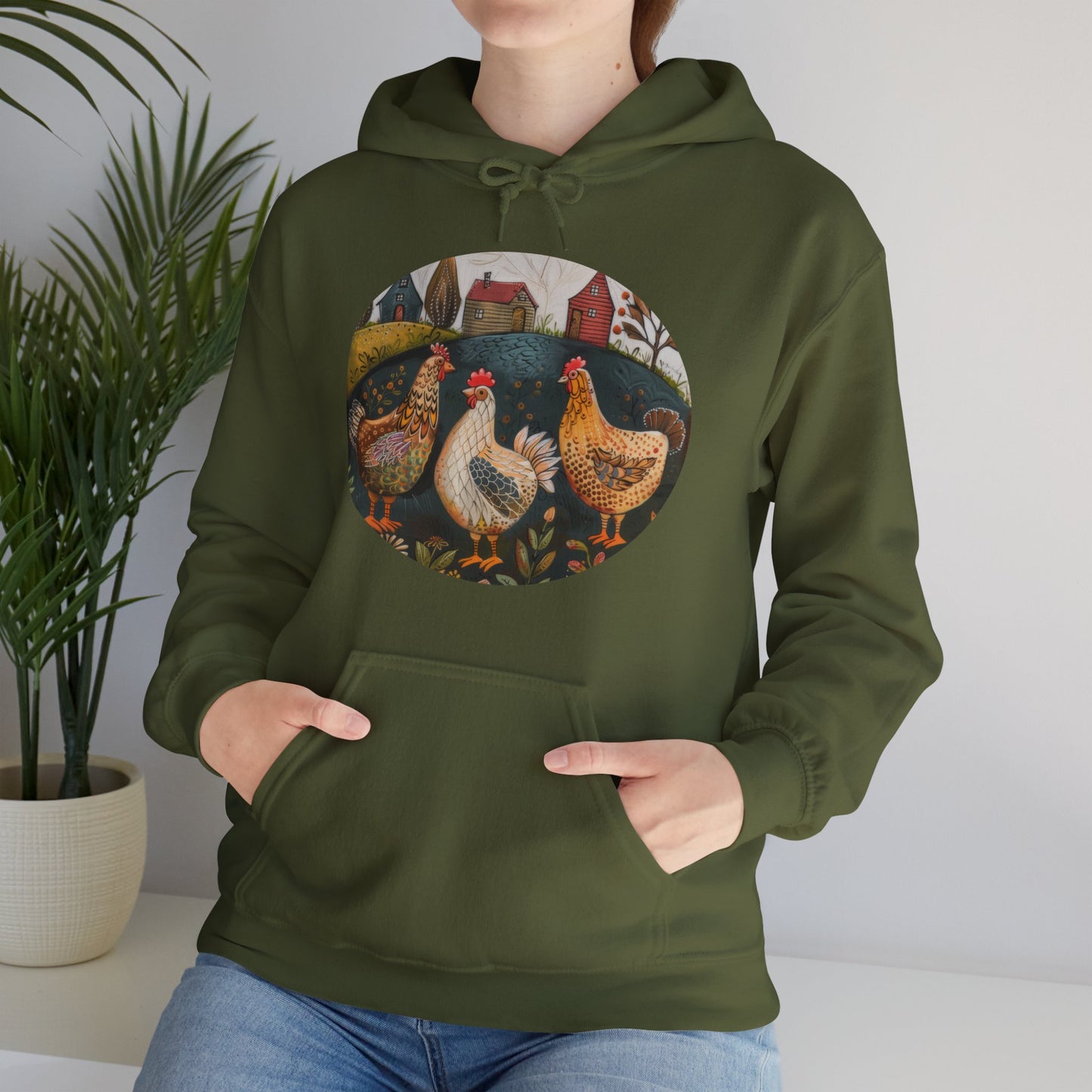 Chickens - Unisex Heavy Blend™ Hooded Sweatshirt