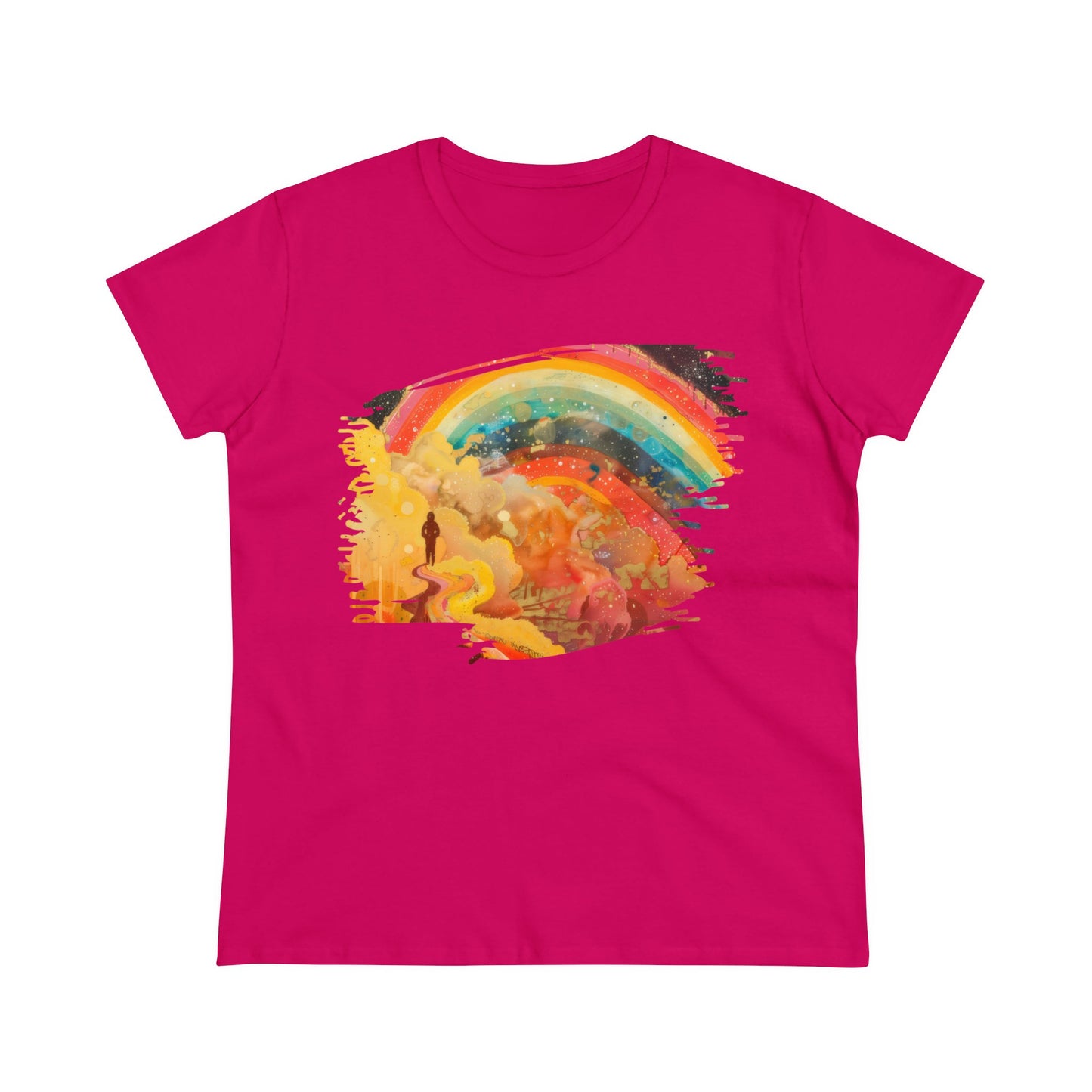 Chasing Rainbows - Women's Midweight Cotton Tee