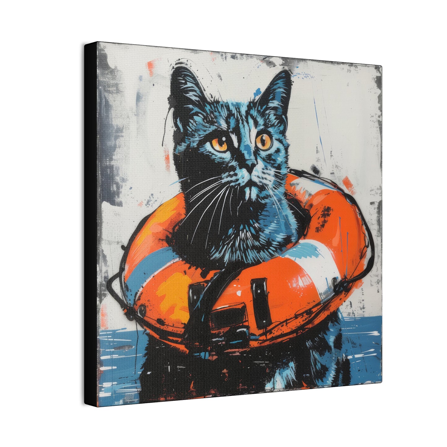 Rescue Cat - Canvas Stretched, 0.75"