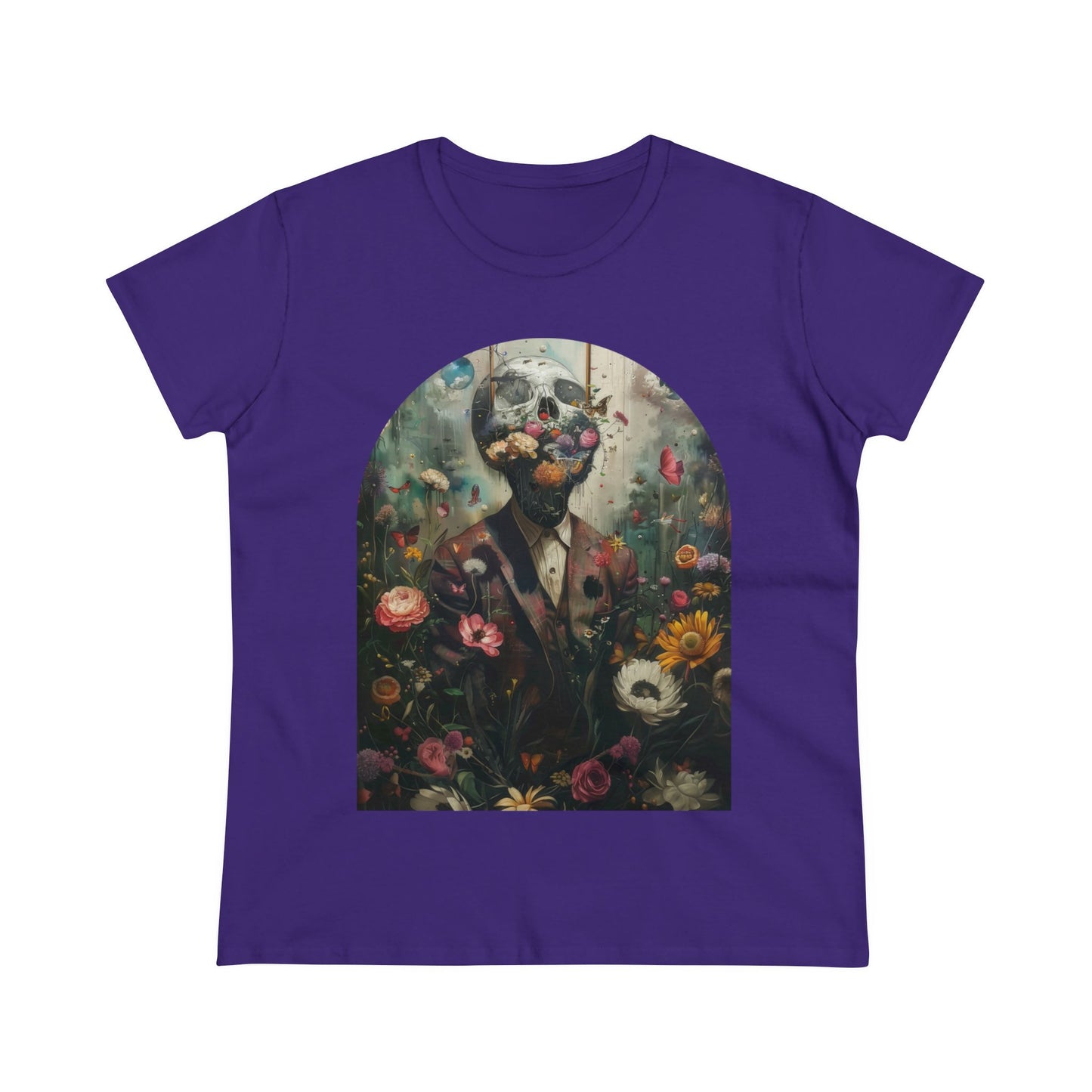 Flowers on My Mind - Women's Midweight Cotton Tee