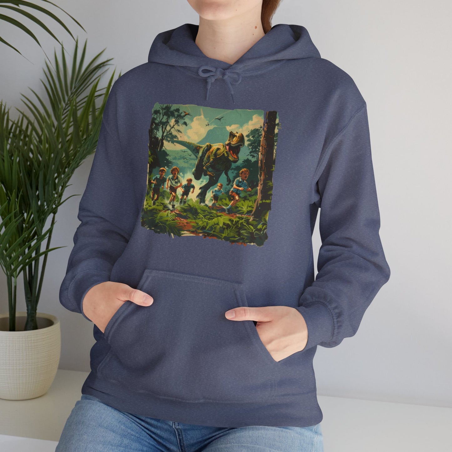 Dinosaur Chase - Unisex Heavy Blend™ Hooded Sweatshirt