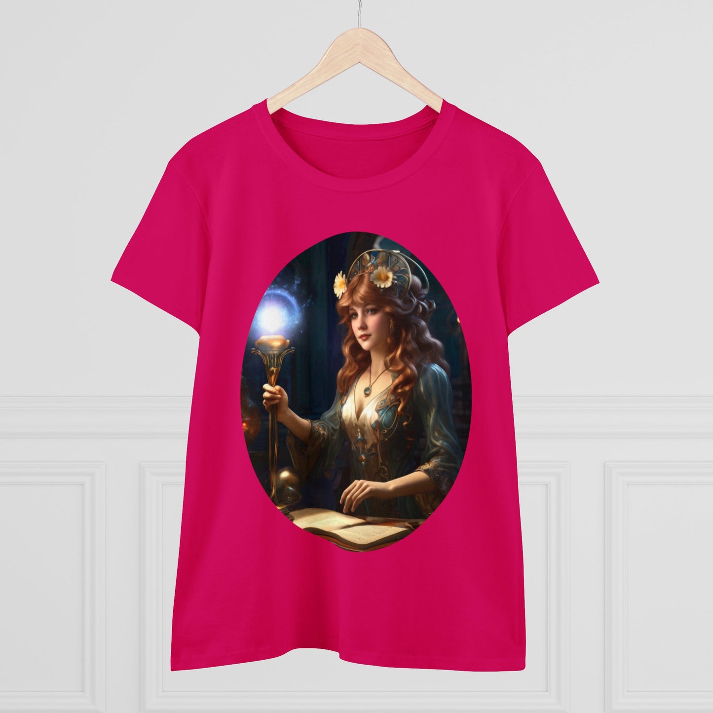 The Sorceress - Fantasy - Women's Midweight Cotton Tee