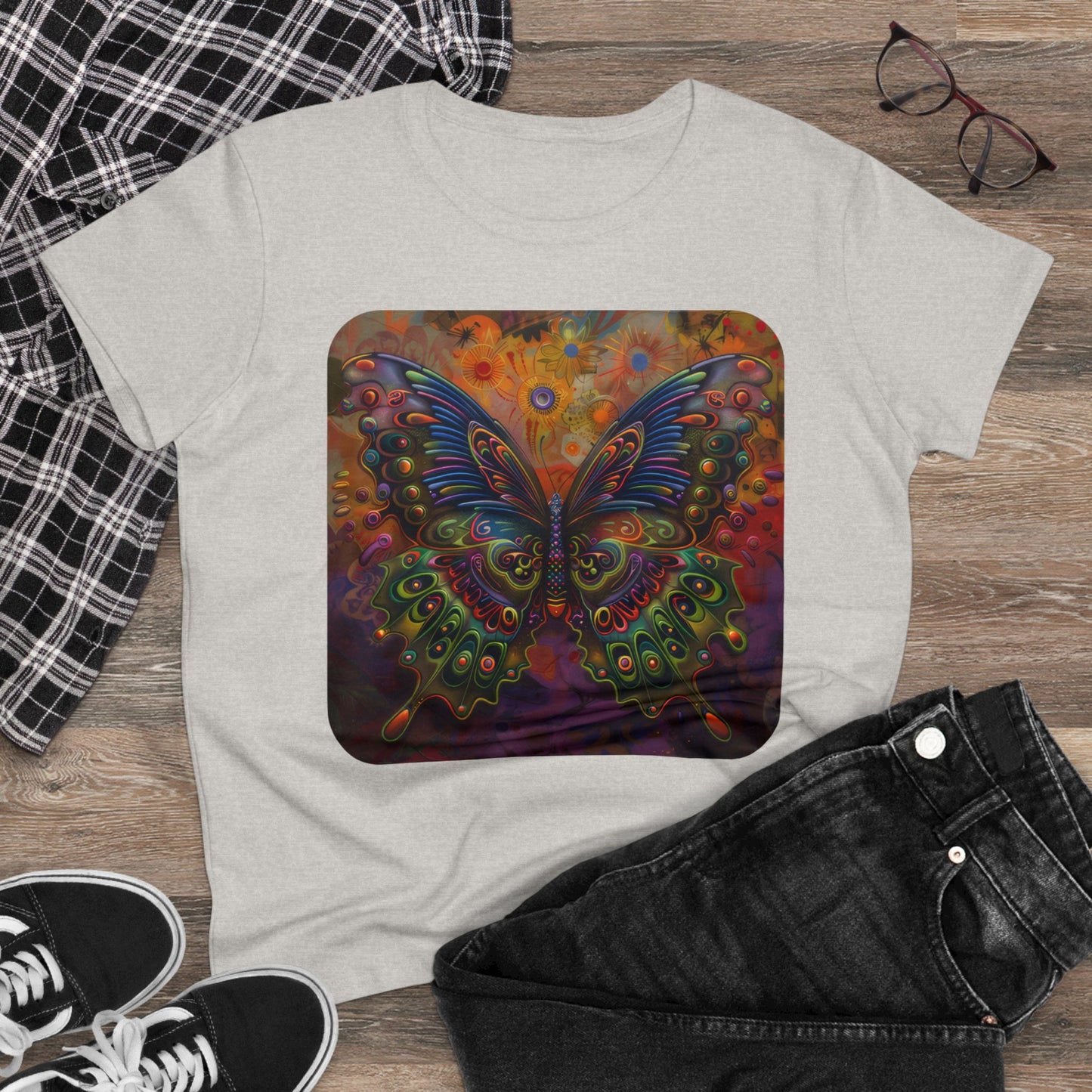 Butterfly - Women's Midweight Cotton Tee