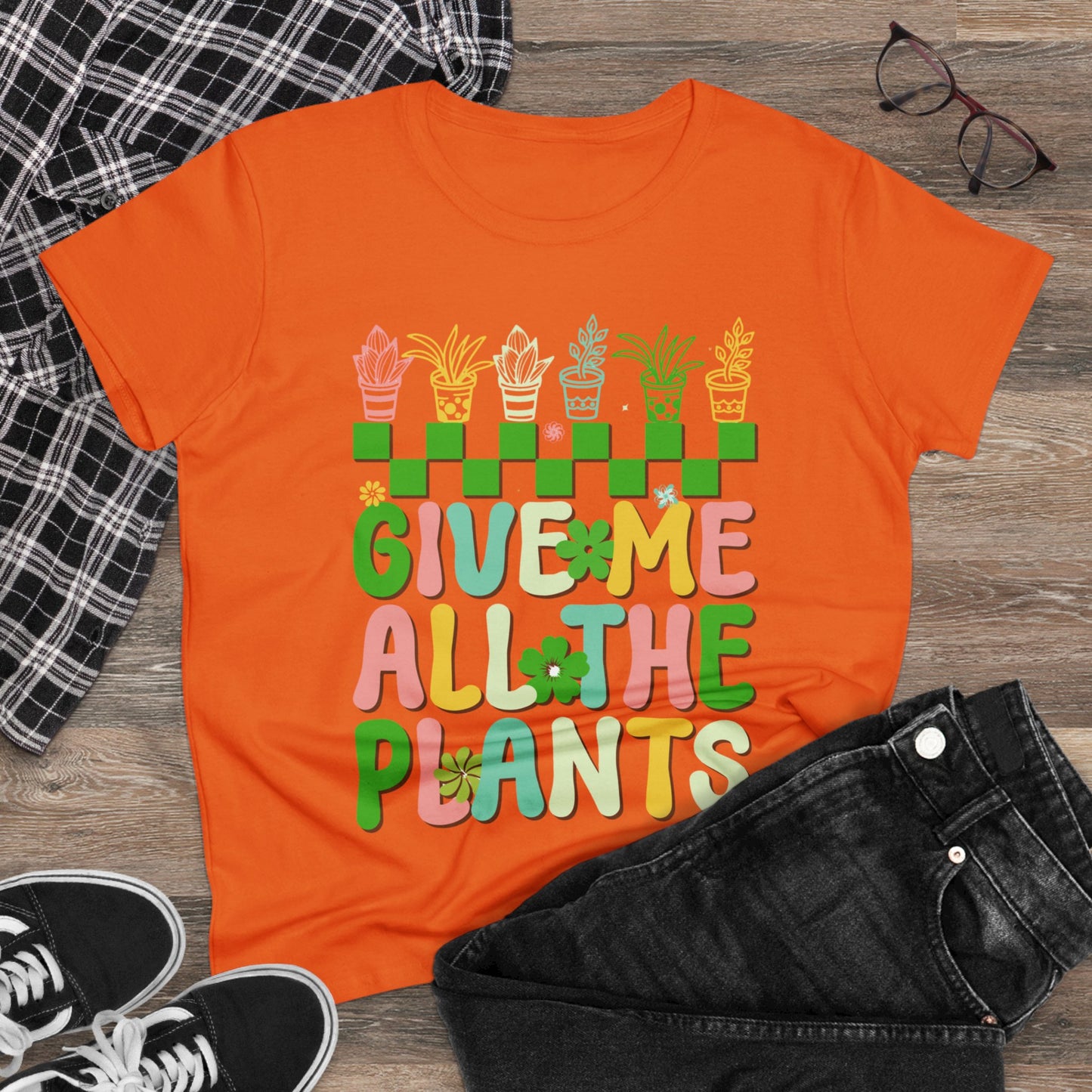 Give Me All the Plants - Gardening - Women's Midweight Cotton Tee