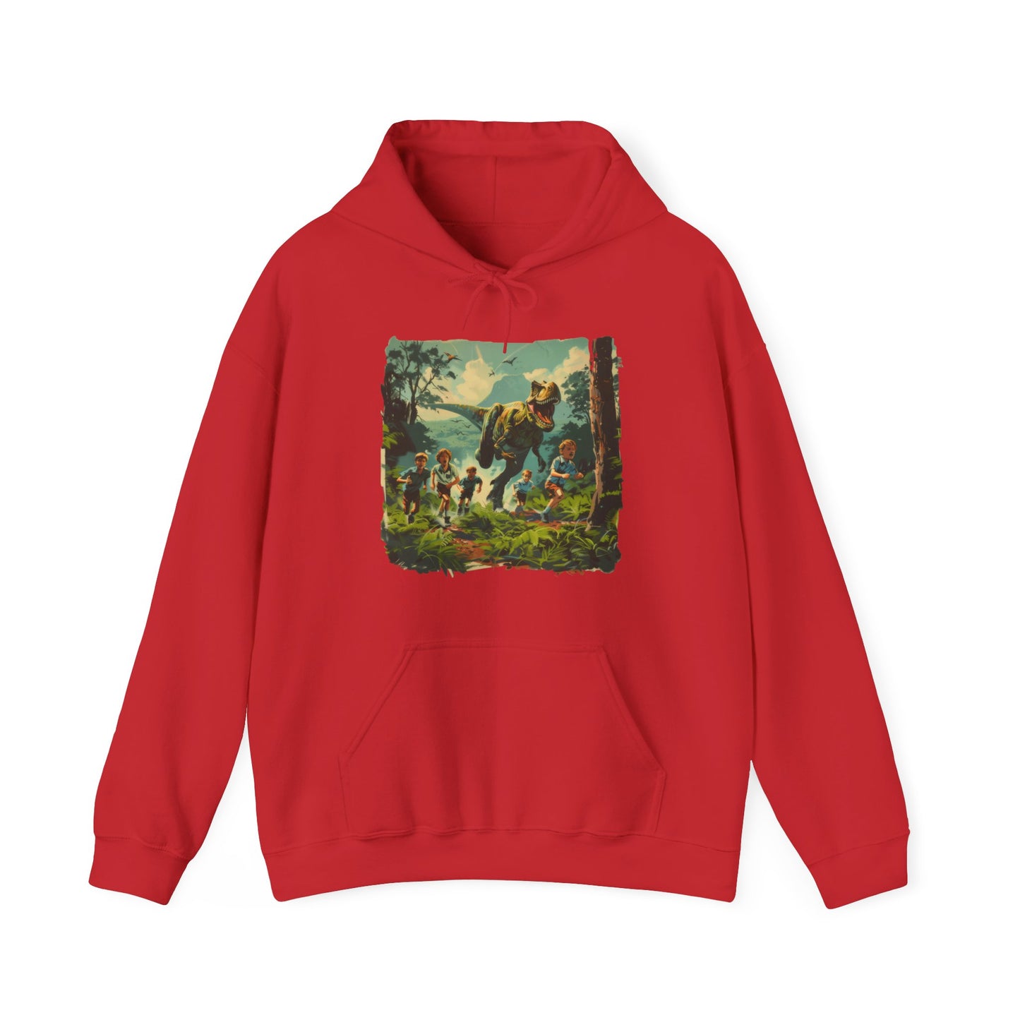 Dinosaur Chase - Unisex Heavy Blend™ Hooded Sweatshirt