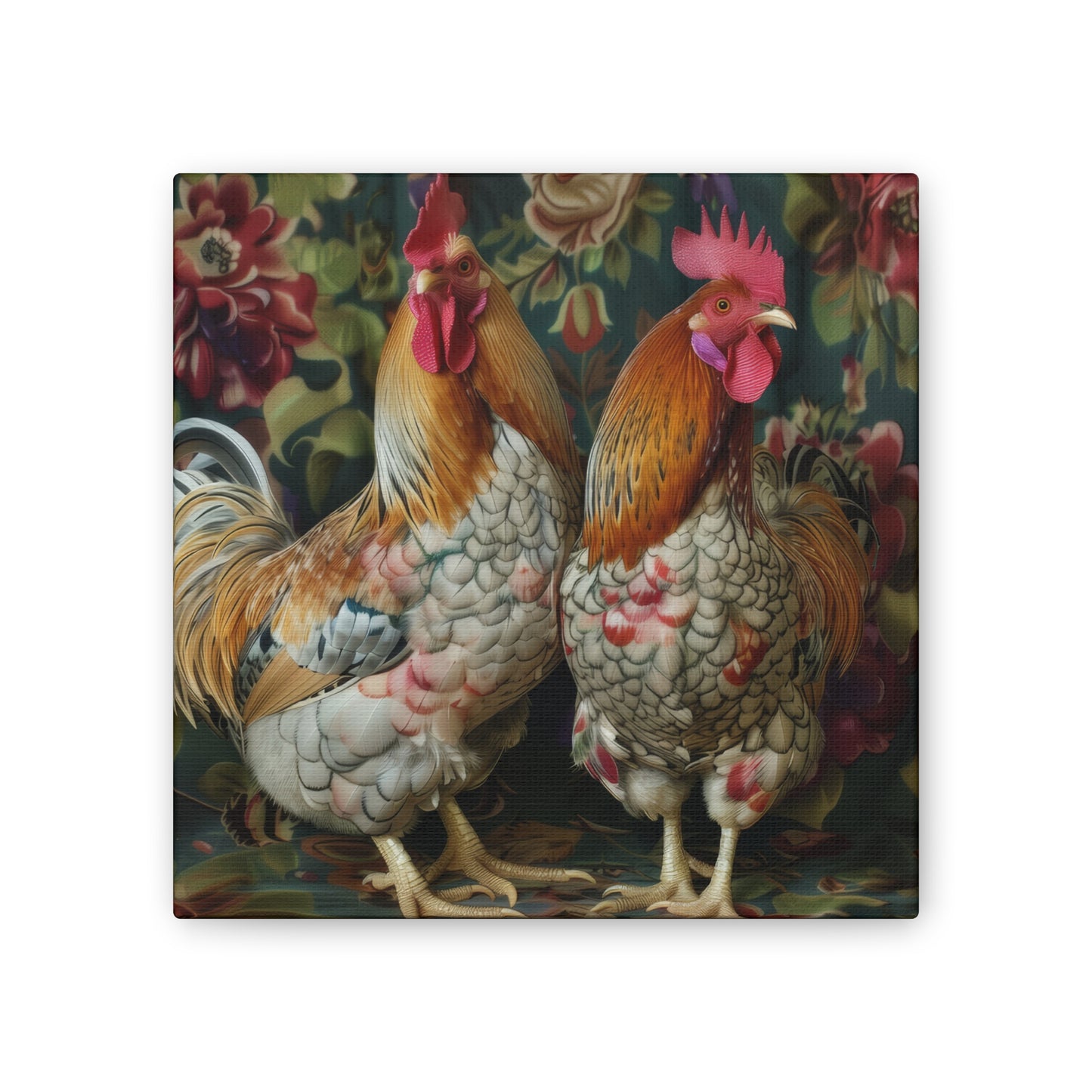 Chickens - Canvas Stretched, 0.75" - Canvas Stretched, 0.75"