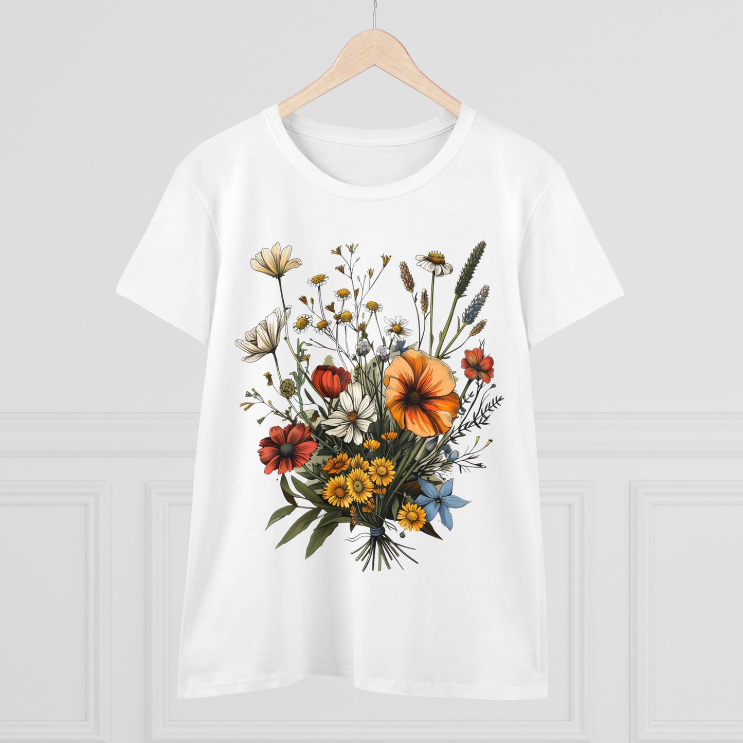 Wildflowers - Women's Midweight Cotton Tee